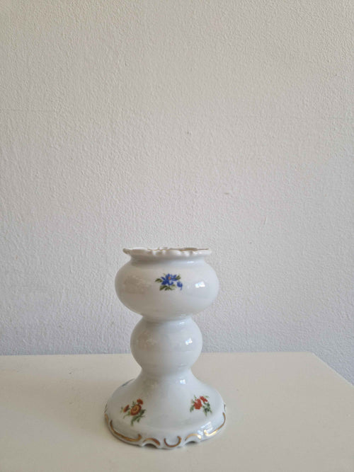 Antique Augarten Porcelain Candlestick - Elevate Your Space with Timeless Elegance