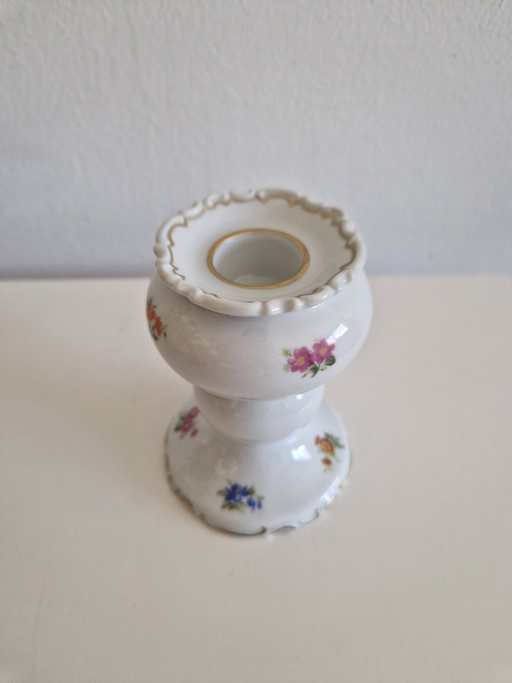 Augarten Wien Porzellan Kerzenleuchter | Streublumen | W 1764 Marke