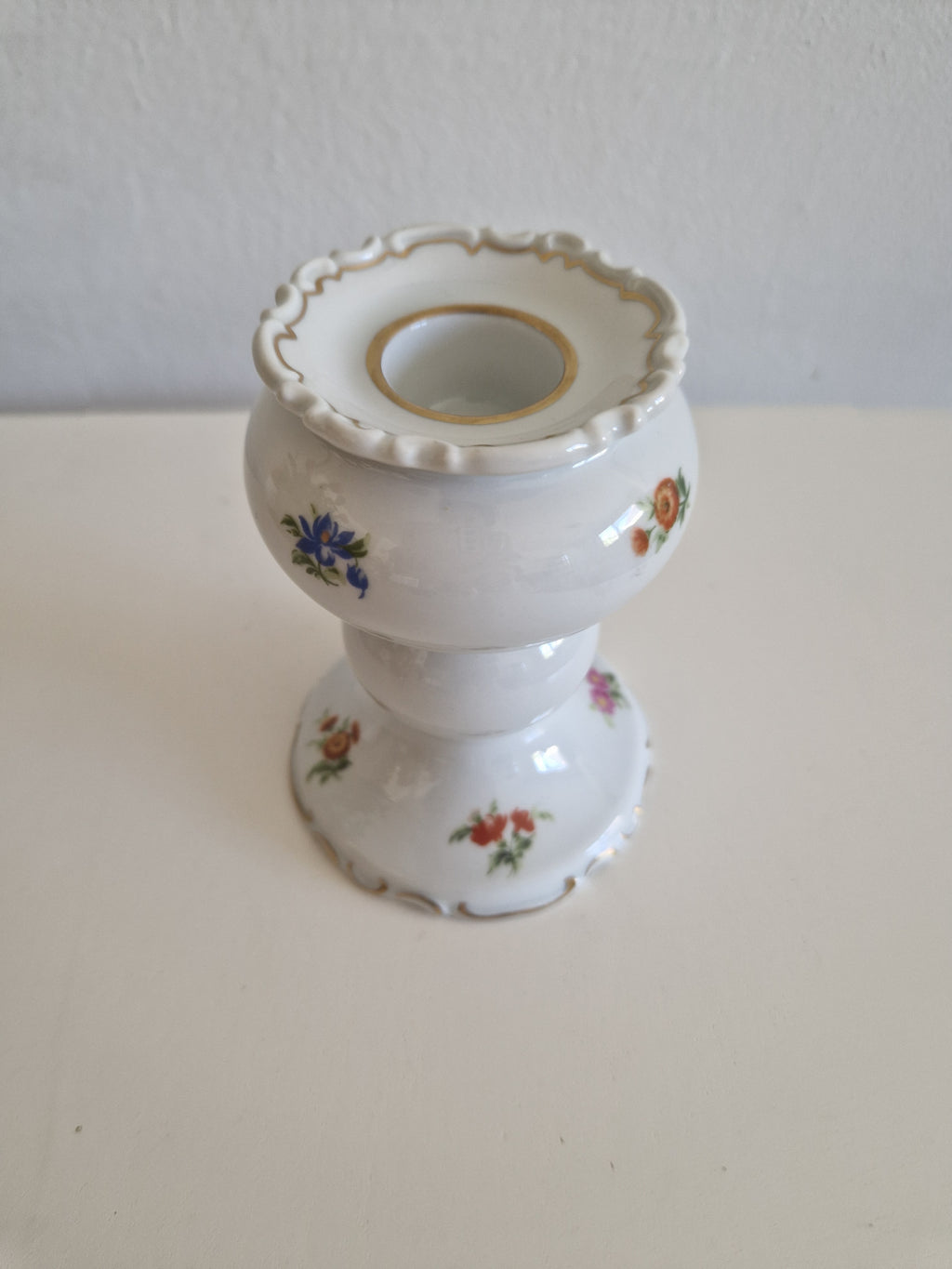 Augarten Wien Porzellan Kerzenleuchter | Streublumen | W 1764 Marke
