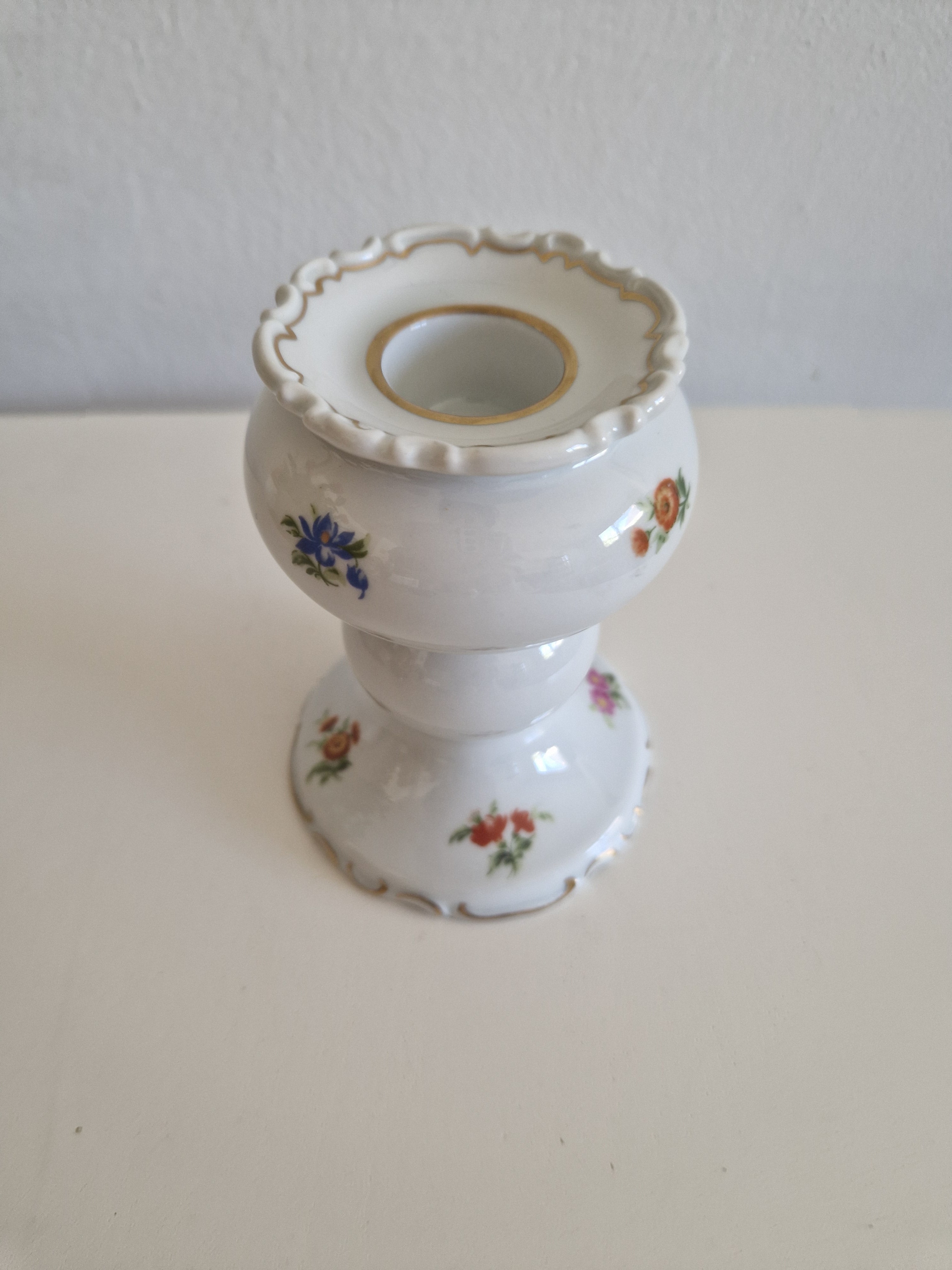 Augarten Wien Porzellan Kerzenleuchter | Streublumen | W 1764 Marke