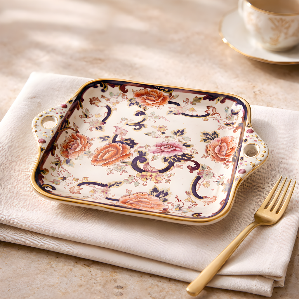 Plateau de service Mason's Patent Ironstone 'Mandalay' Chinoiserie — Angleterre