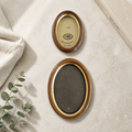 Set of Two Vintage Oval Wooden Frames – HEB Qualitätsarbeit aus Holz
