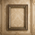 Antique Ornate Wooden Picture Frame | Gold-Bronze Embossed | 22×30cm Opening | Glass Included | Requires Assembly