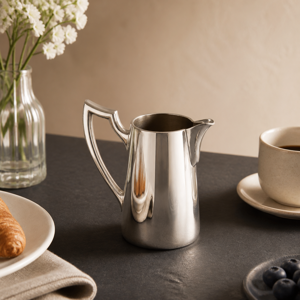 Vintage Arthur Krupp Berndorf silver-plated jug 75cl – lifestyle hero image