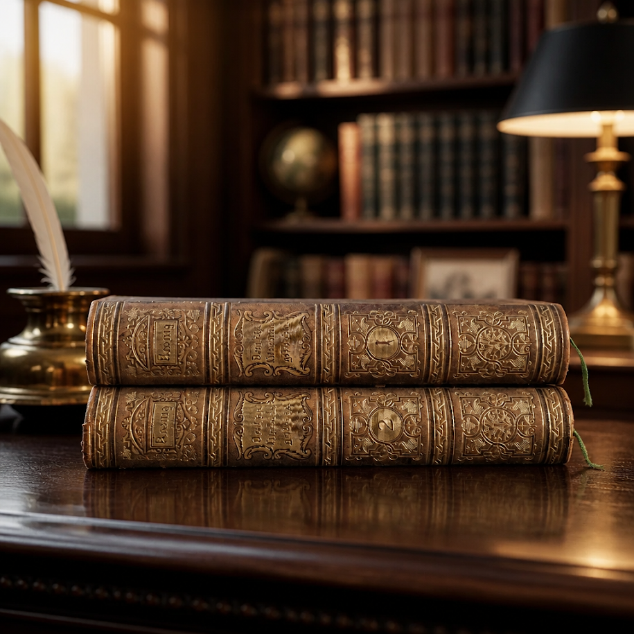 Antique German Literary History Books: The Illustrated 2-Volume Set by Robert Koenig