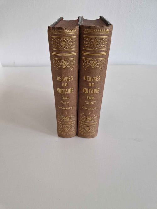 Antique French Voltaire Book Set – Stunning Oeuvres Complètes de Voltaire, 1825 Edition