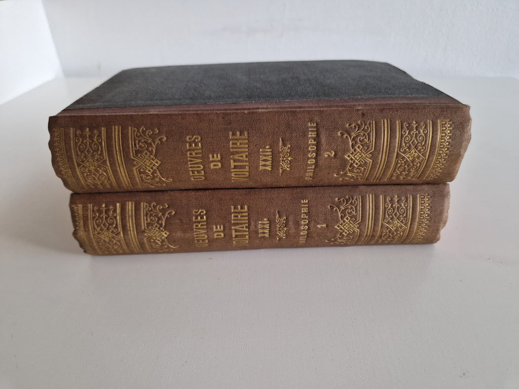 Œuvres Complètes de Voltaire – Philosophie, Tomes I & II – Paris, Dupont, 1825