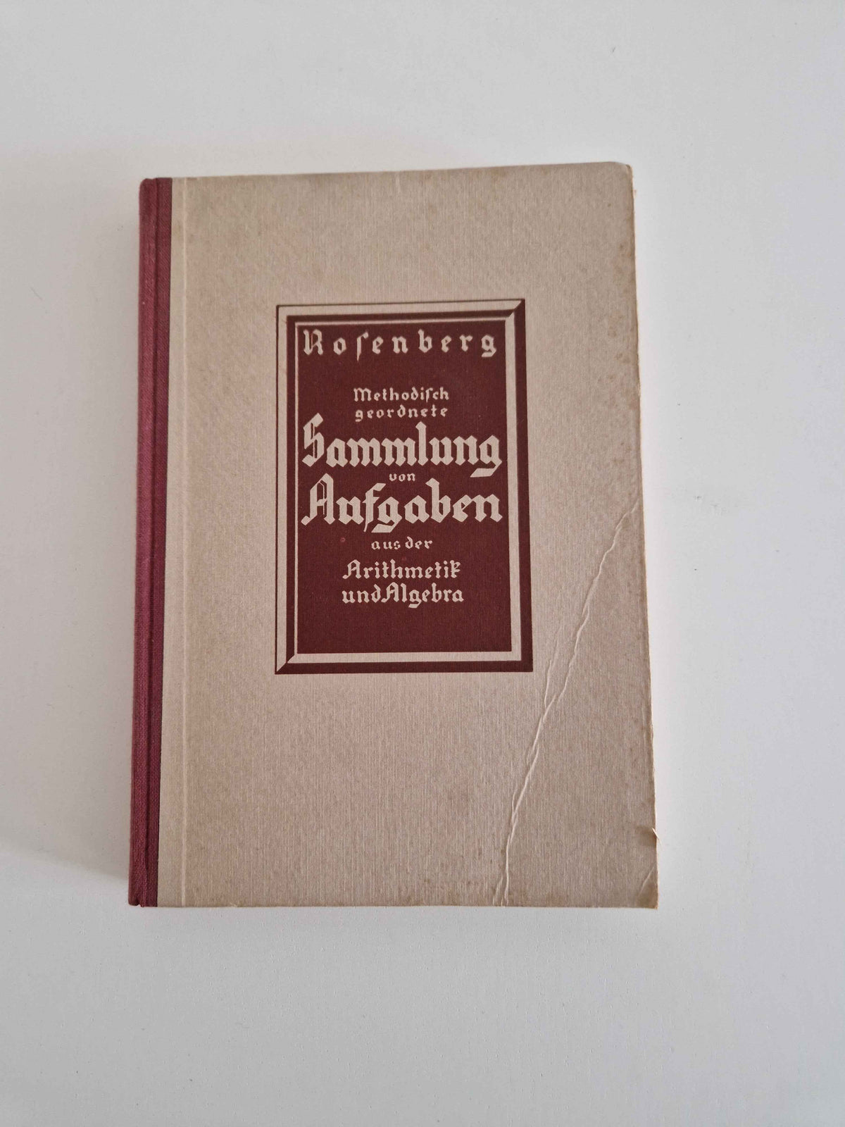 Vintage Austrian Mathematics Textbook: Discover the Charm of Rosenberg's Arithmetik & Algebra