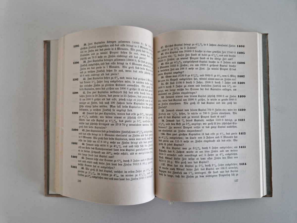 Vintage Austrian Mathematics Textbook: Discover the Charm of Rosenberg's Arithmetik & Algebra