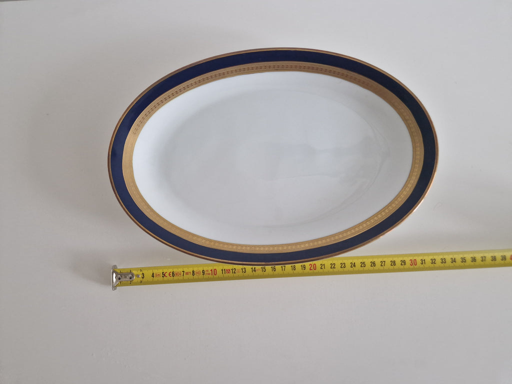Winterling Bavaria – Service à café en porcelaine bleu cobalt et or – 15 pièces, Marktleuthen
