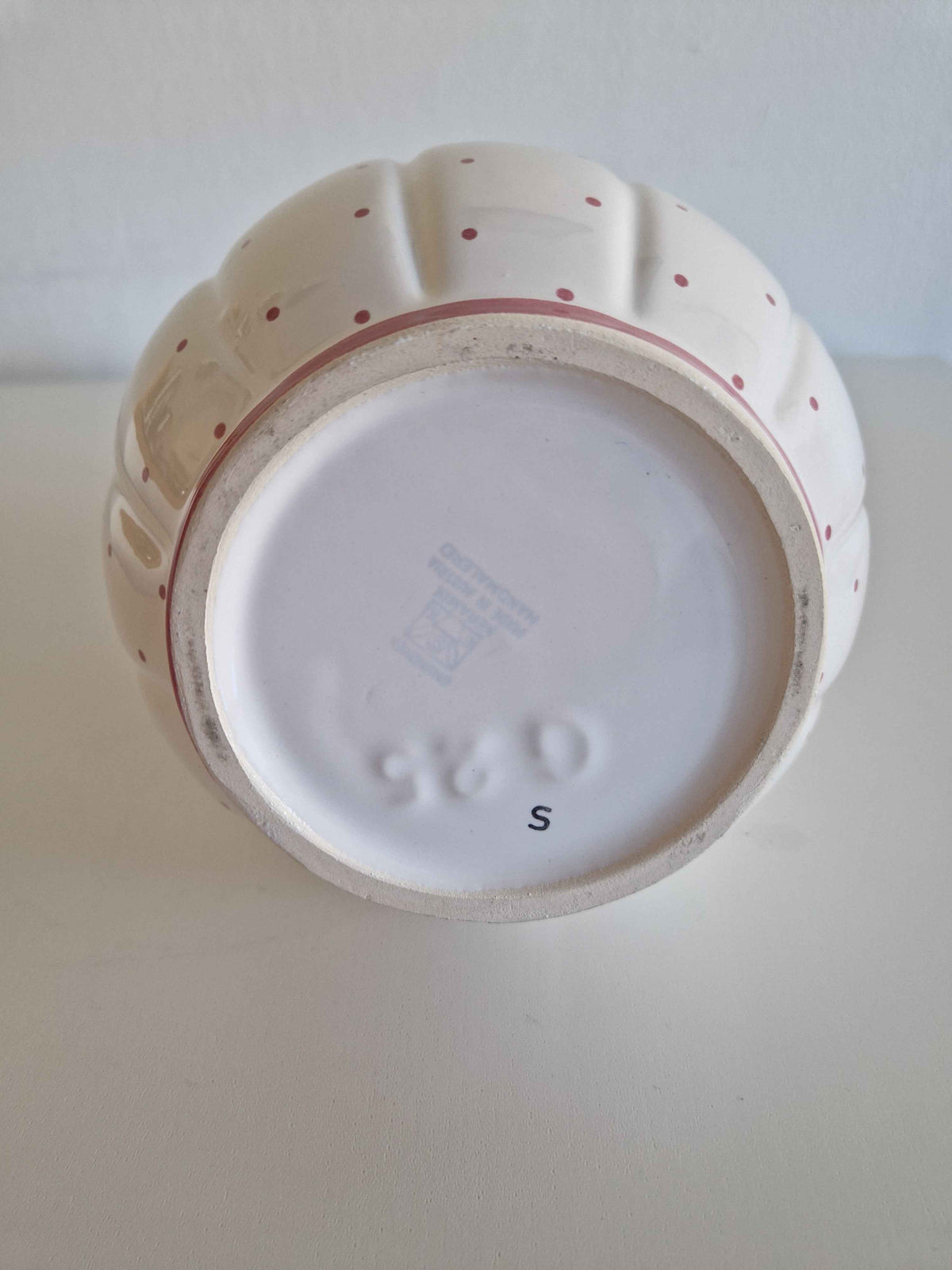 Vintage Gmundner Keramik Jug - Beautiful Rotgeflammt Red Dot Pattern