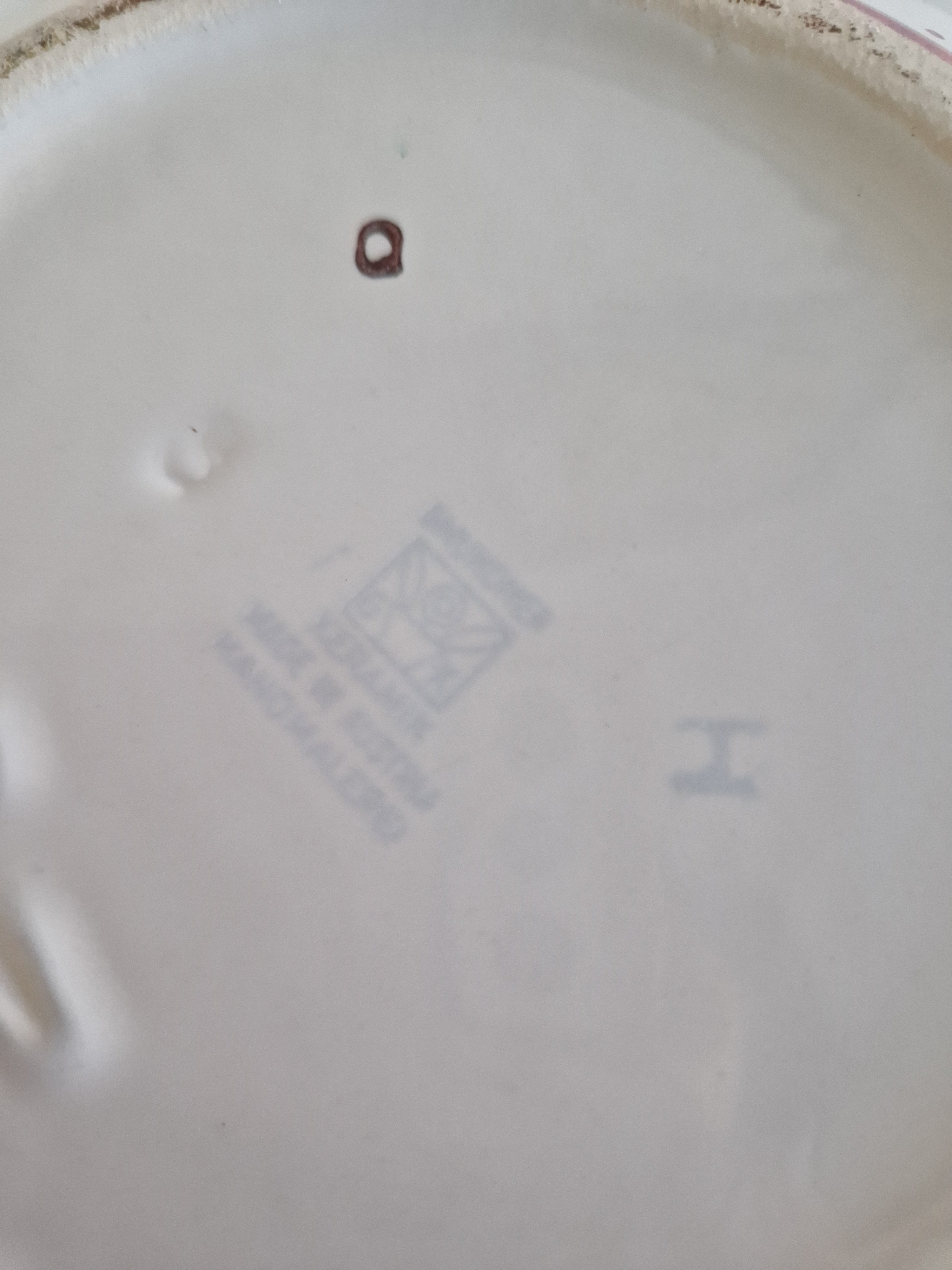 Vintage Gmundner Keramik Large Salad Bowl | Rotpunkte Red Dot Pattern | Lug Handles | c. Mid-20th Century