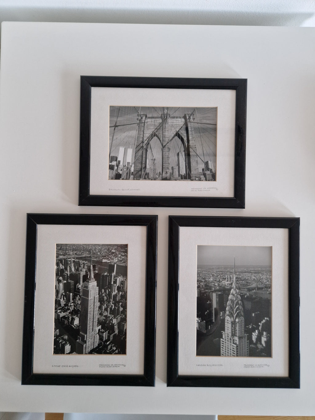 Set of 3 Framed B&W Prints – Memories of New York, Photo: Alan Schein