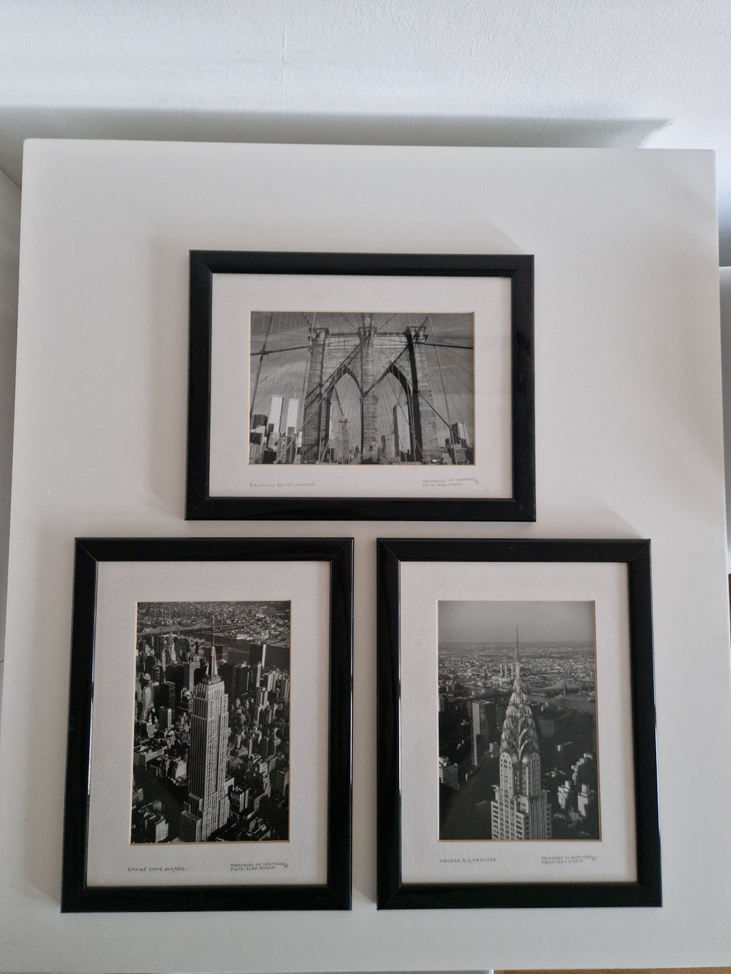 Set of 3 Framed B&W Prints – Memories of New York, Photo: Alan Schein