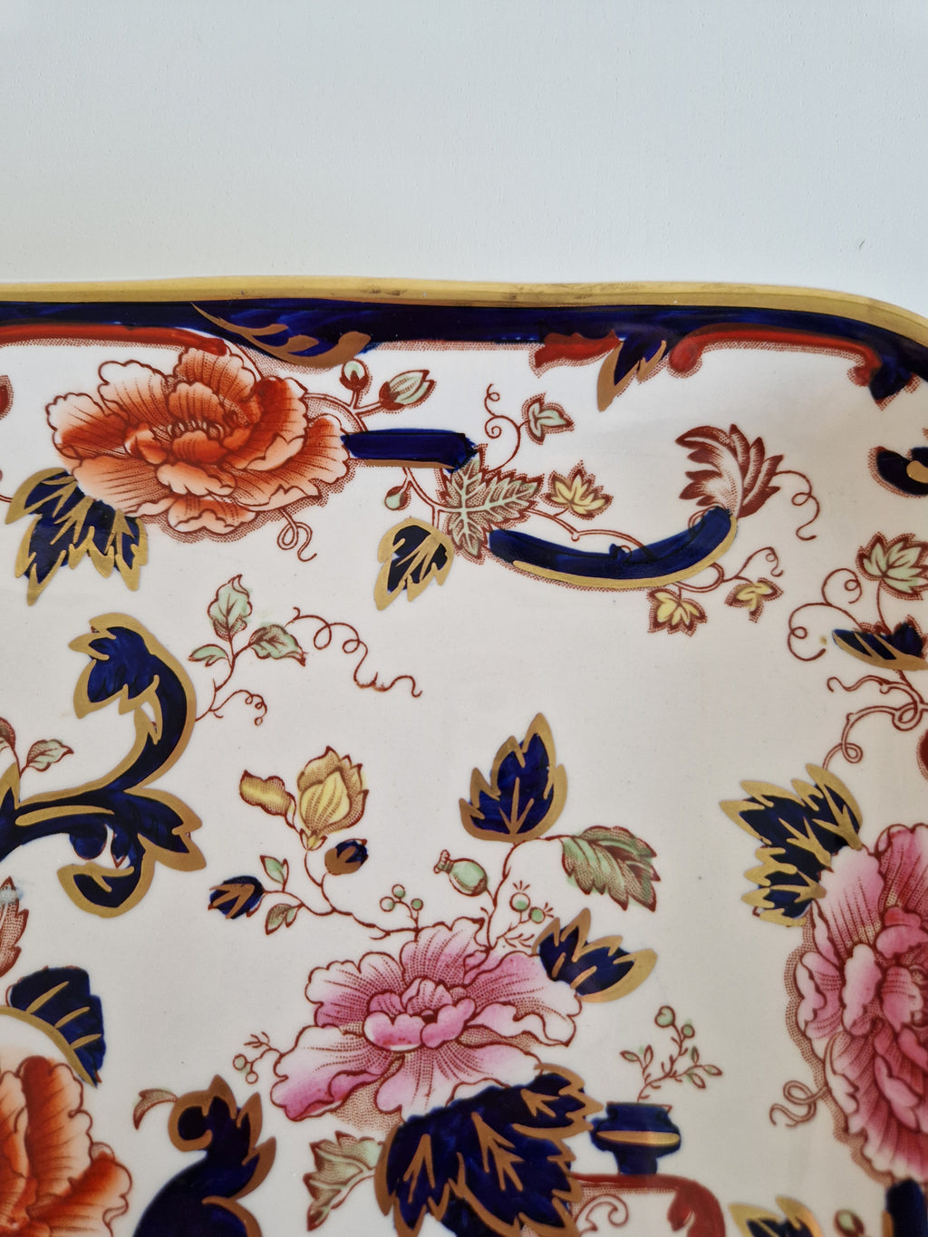 Plateau de service Mason's Patent Ironstone 'Mandalay' Chinoiserie — Angleterre