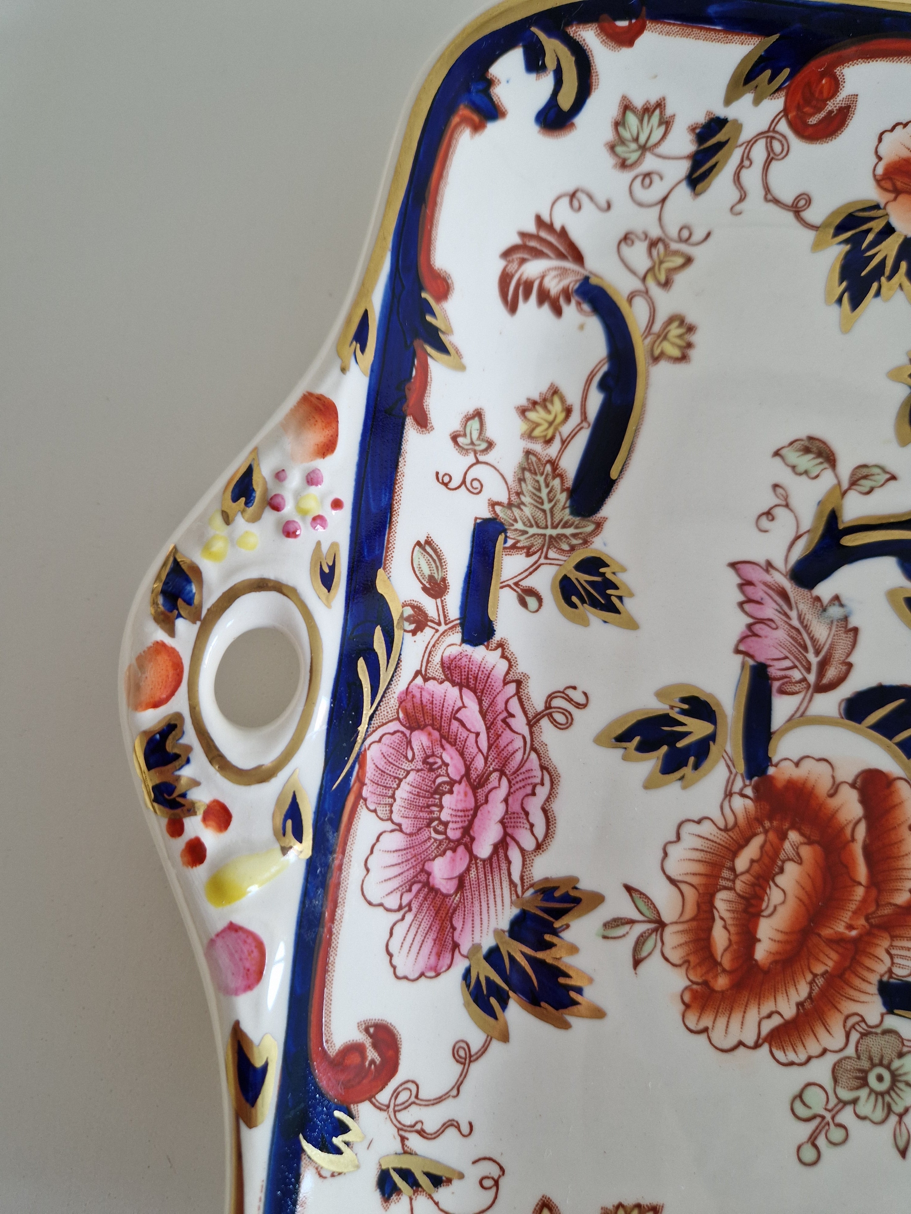 Plateau de service Mason's Patent Ironstone 'Mandalay' Chinoiserie — Angleterre