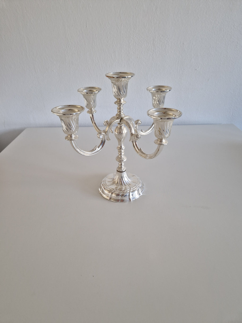 Vintage BMF Silver-Plated 5-Arm Candelabra – Bayerische Metallwarenfabrik