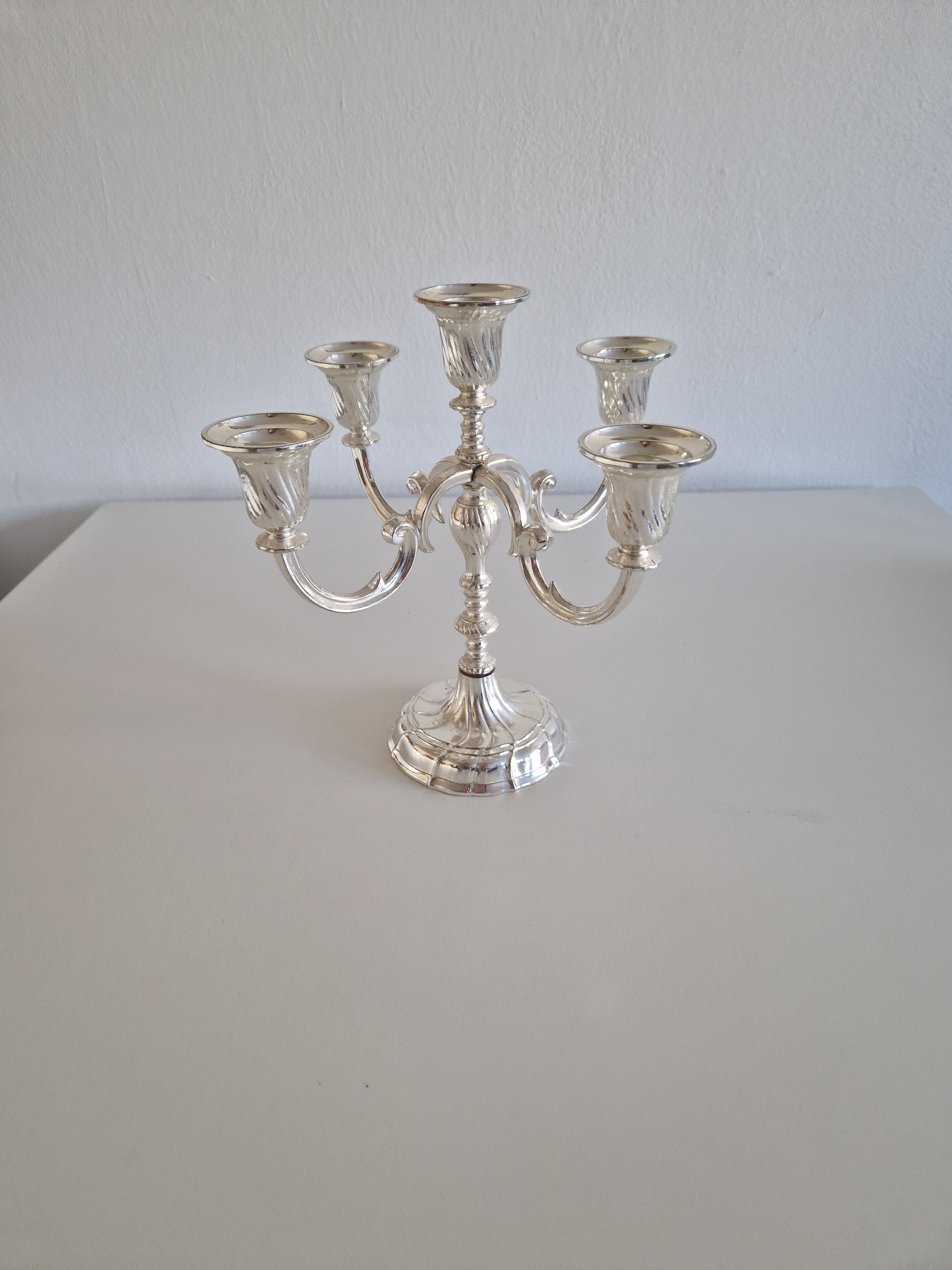 Vintage BMF Silver-Plated 5-Arm Candelabra – Bayerische Metallwarenfabrik