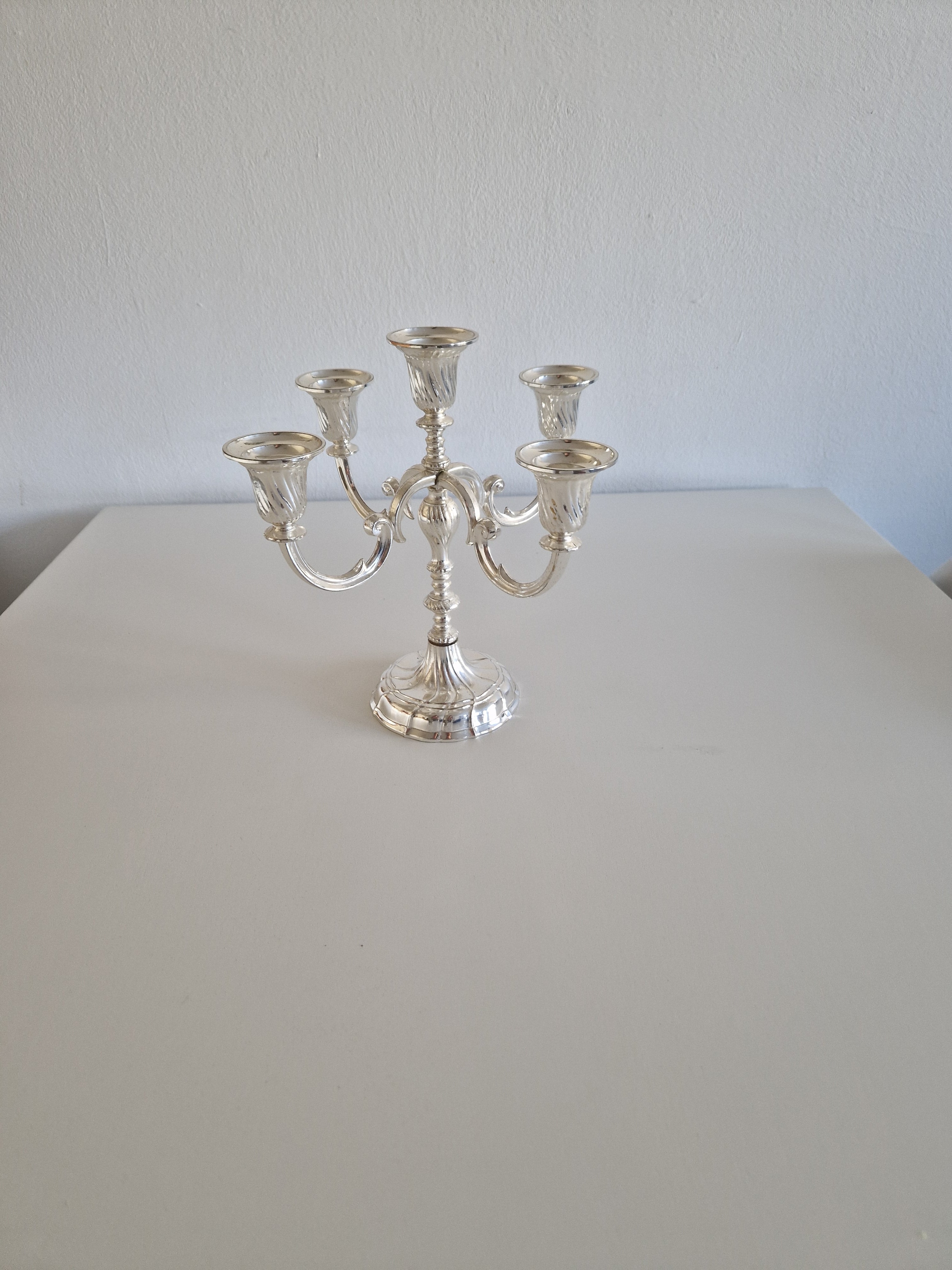 Vintage BMF Silver-Plated 5-Arm Candelabra – Bayerische Metallwarenfabrik