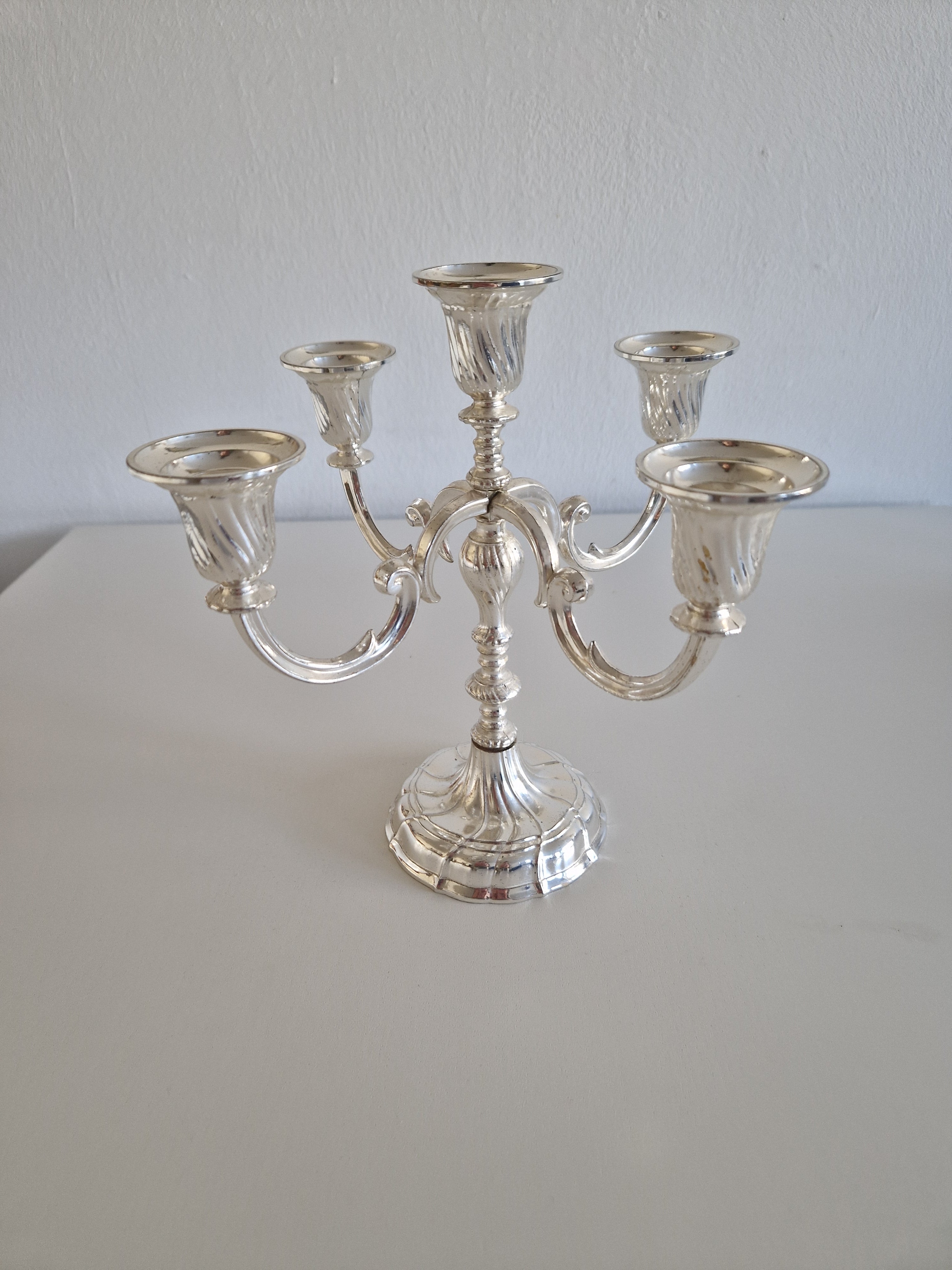 Vintage BMF Silver-Plated 5-Arm Candelabra – Bayerische Metallwarenfabrik