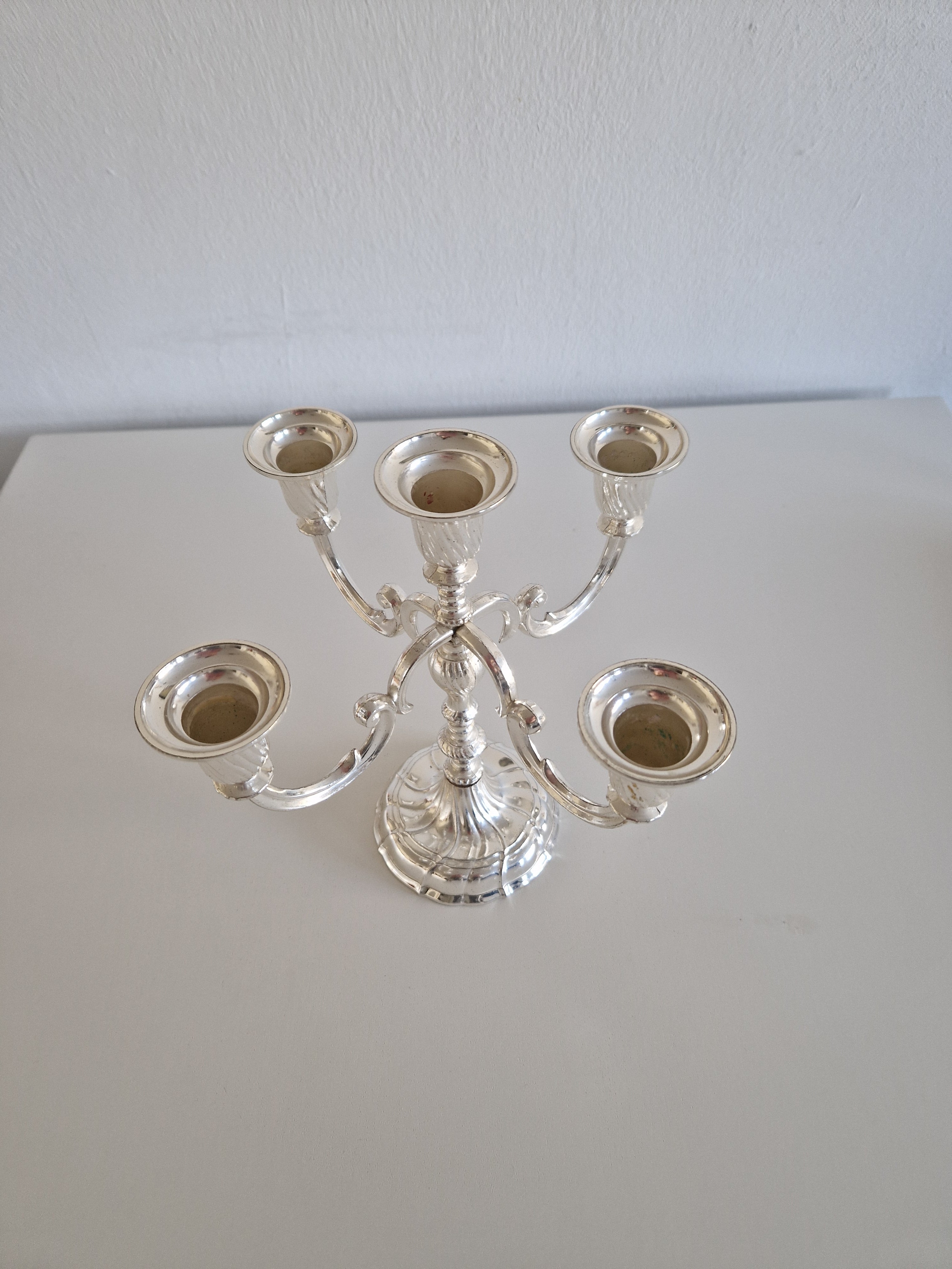 Vintage BMF Silver-Plated 5-Arm Candelabra – Bayerische Metallwarenfabrik
