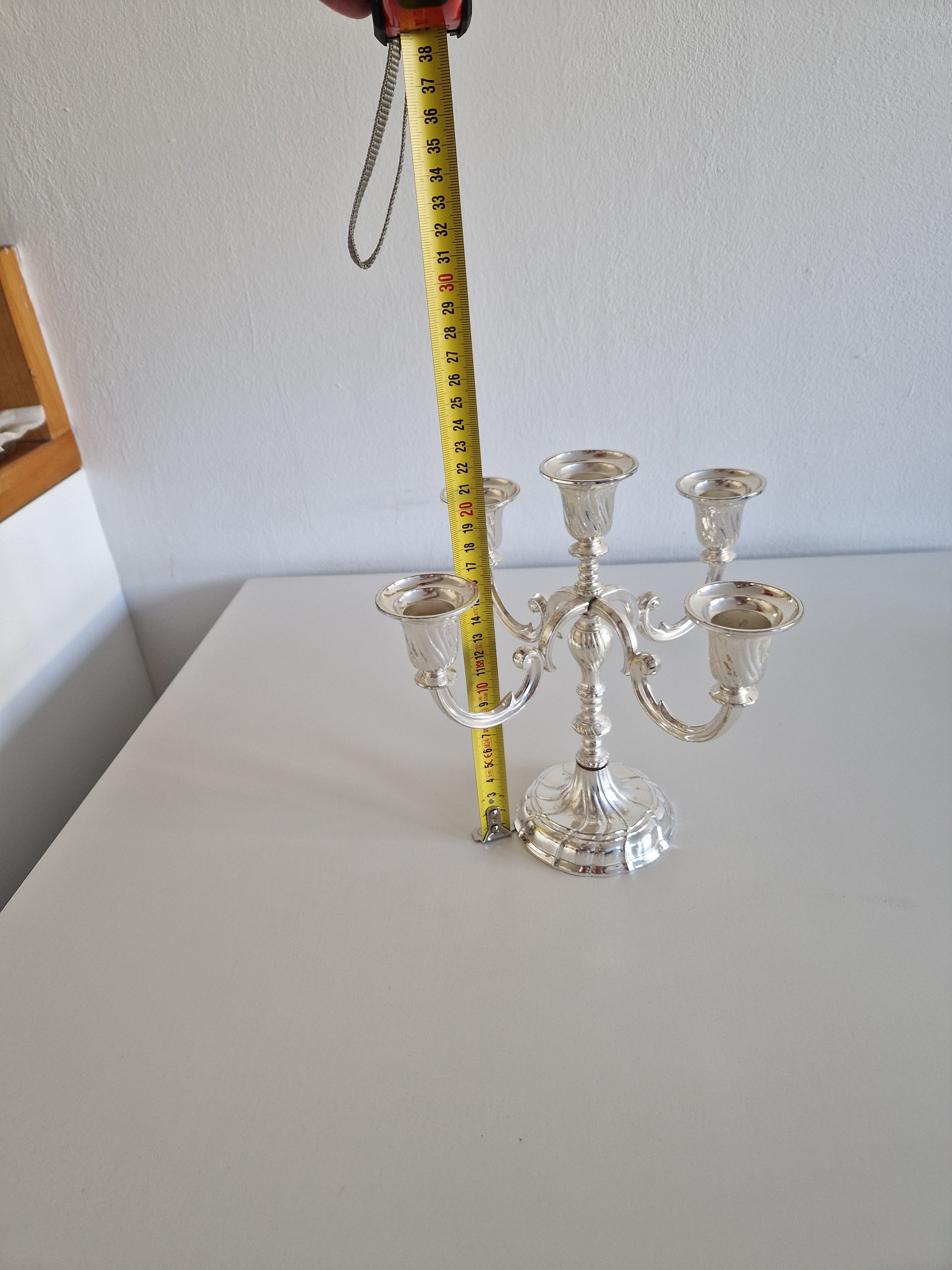 Vintage BMF Silver-Plated 5-Arm Candelabra – Bayerische Metallwarenfabrik