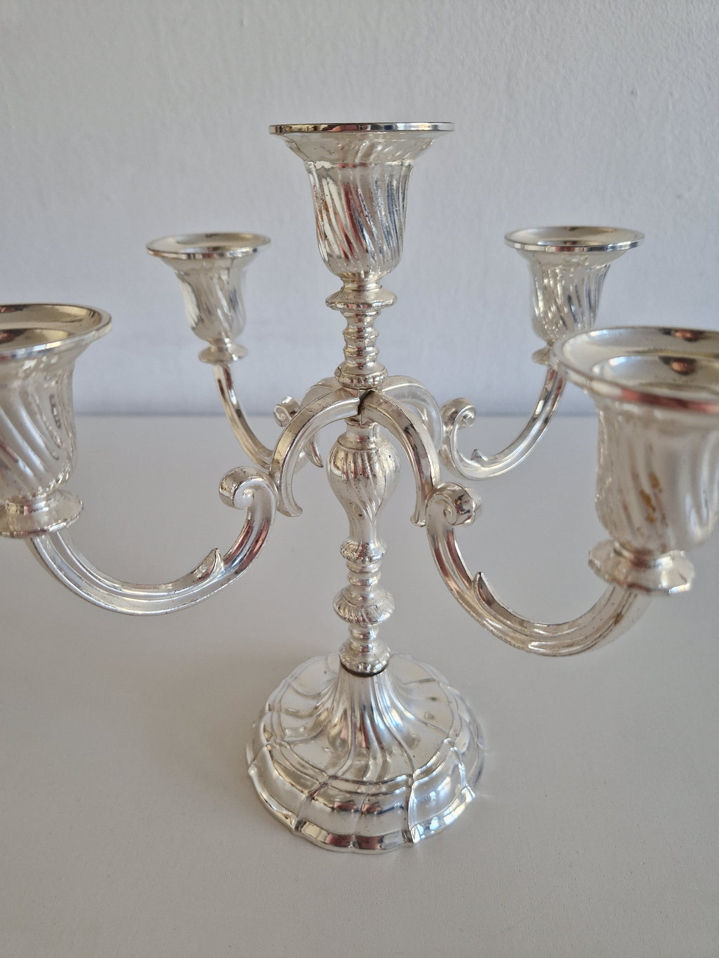 Vintage BMF Silver-Plated 5-Arm Candelabra – Bayerische Metallwarenfabrik