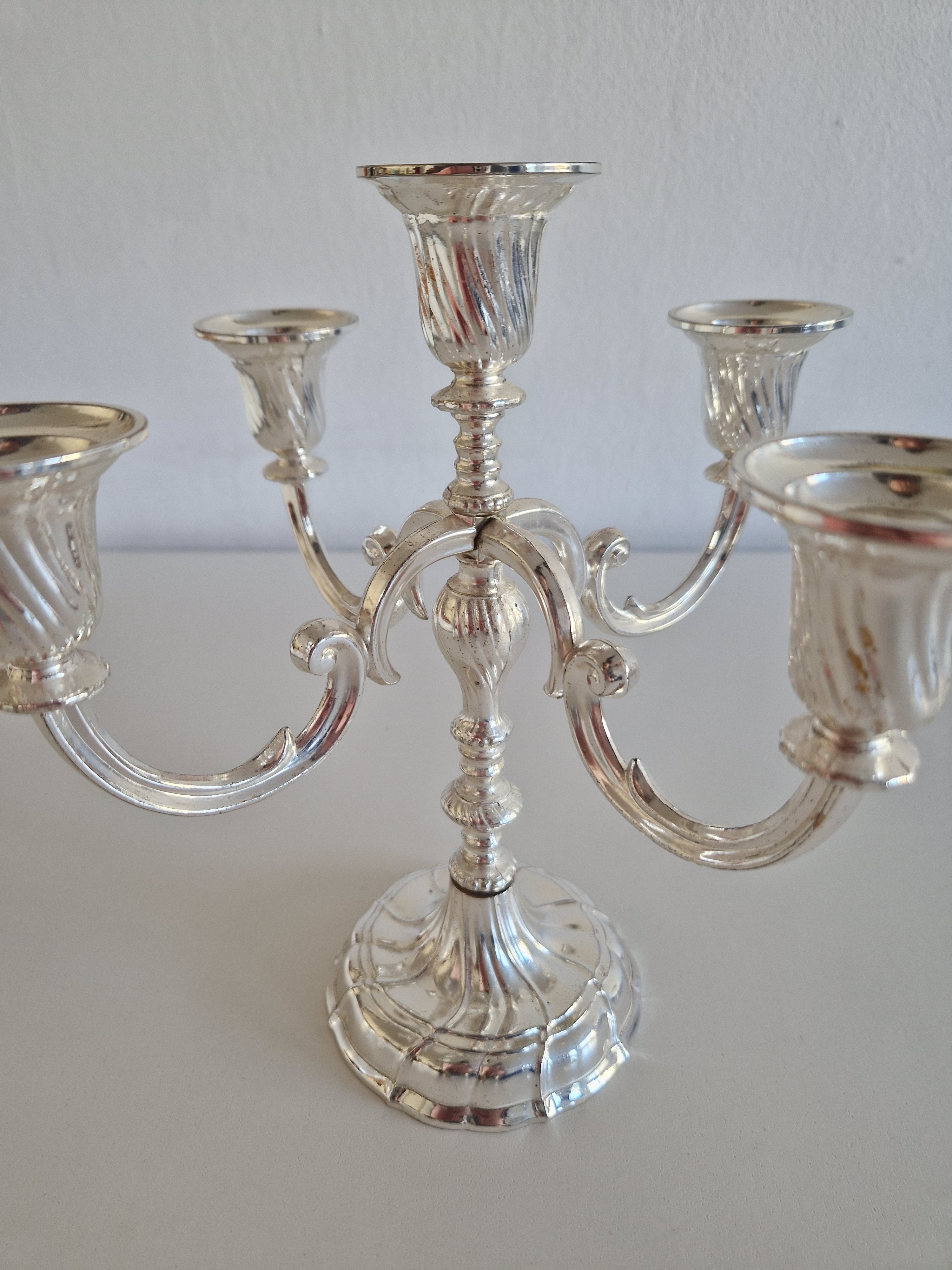 Vintage BMF Silver-Plated 5-Arm Candelabra – Bayerische Metallwarenfabrik