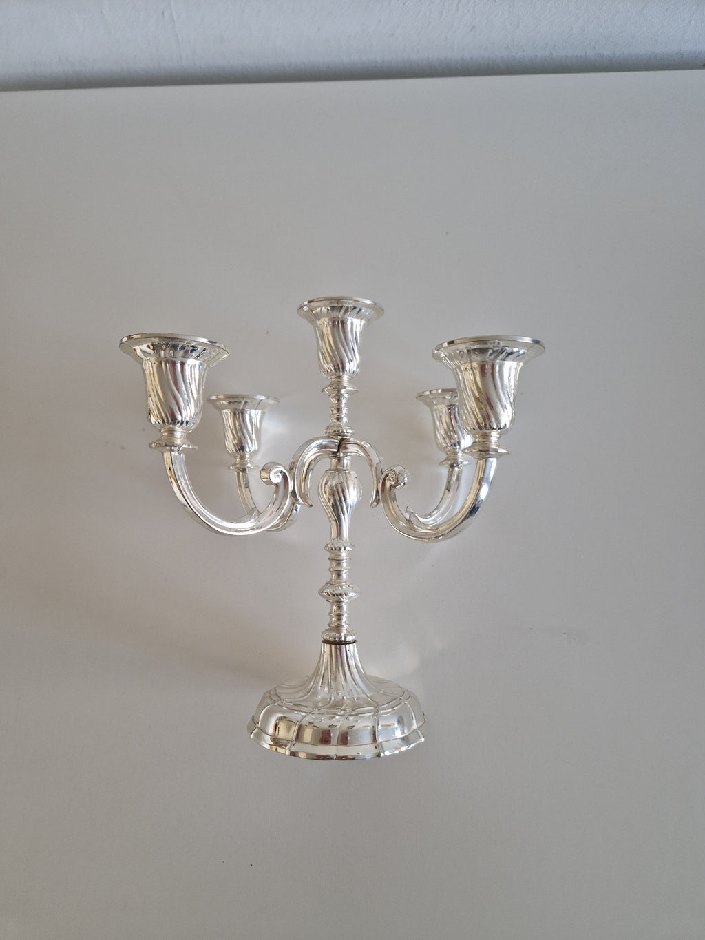 Vintage BMF Silver-Plated 5-Arm Candelabra – Bayerische Metallwarenfabrik