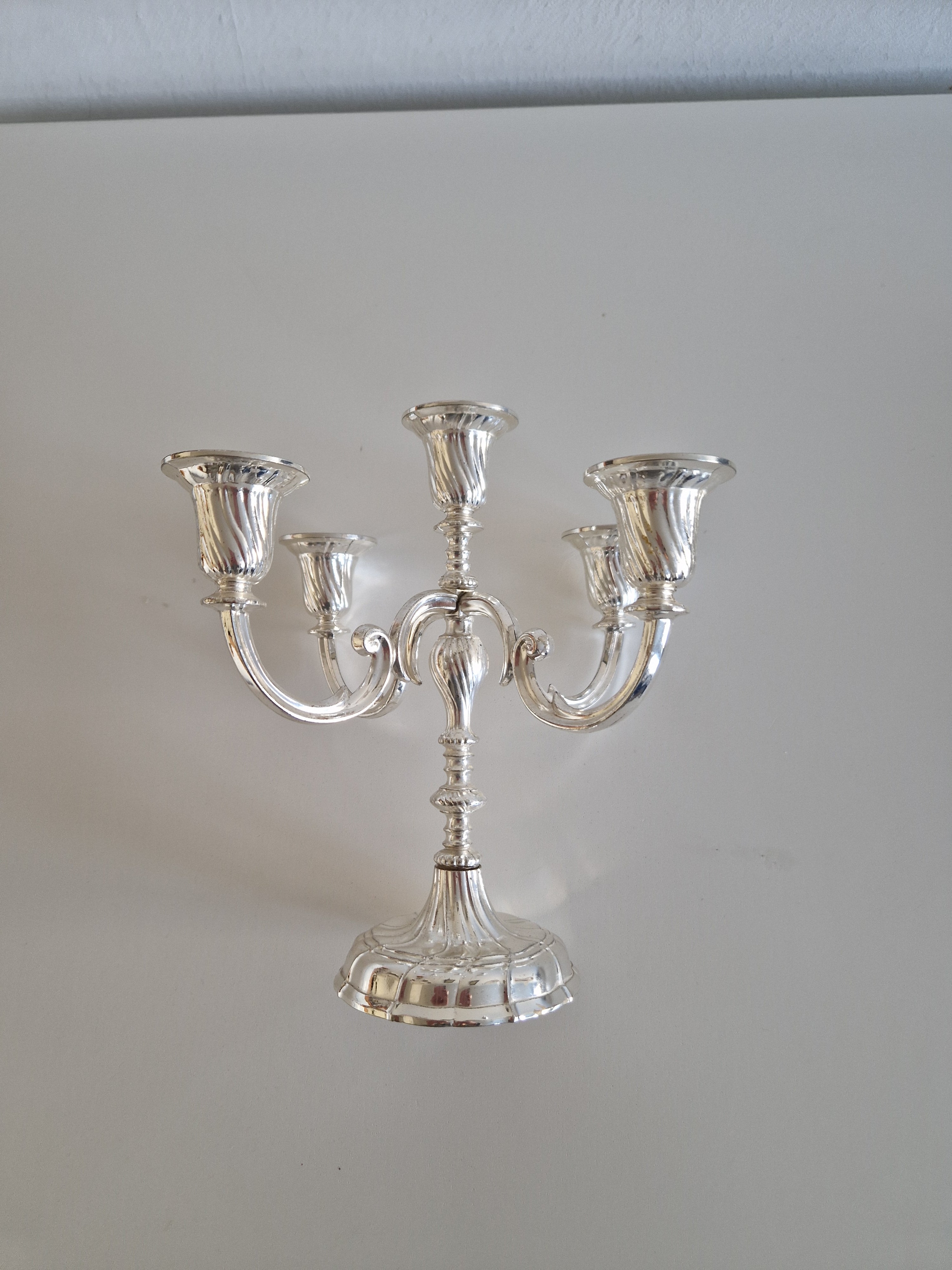 Vintage BMF Silver-Plated 5-Arm Candelabra – Bayerische Metallwarenfabrik
