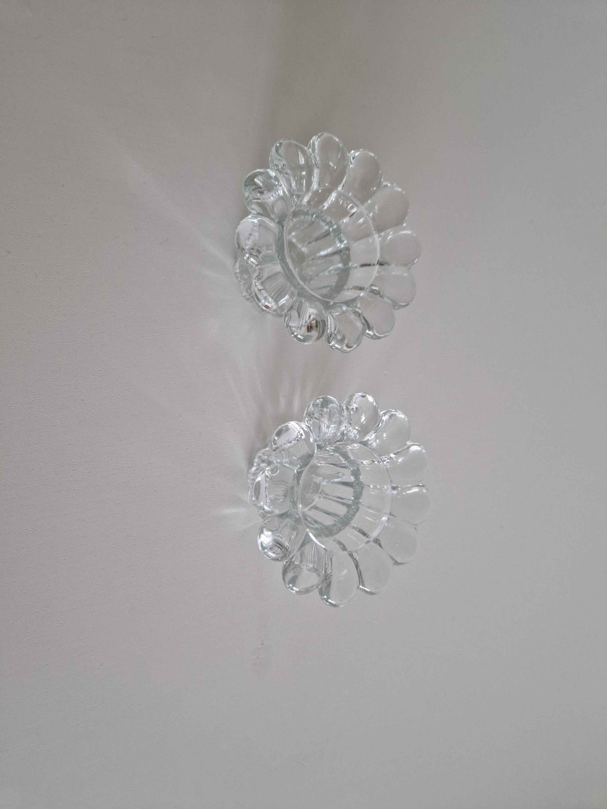 Vintage Crystal Tealight Holders Set of 2 - Elevate Your Home Décor