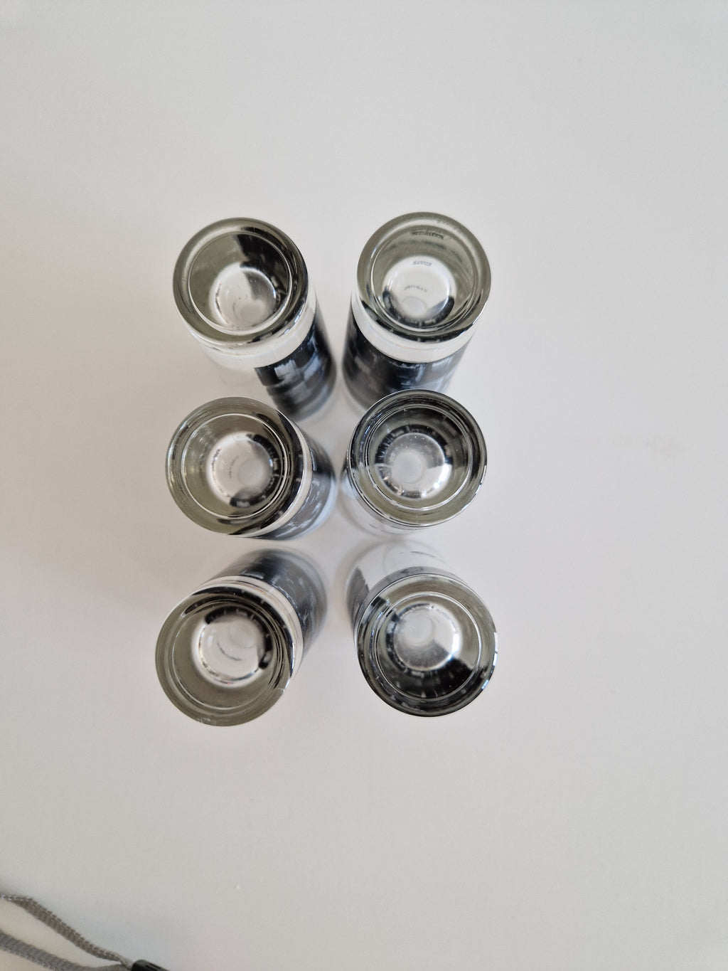 Lot de 6 verres à shot vintage Roma — Imprimé Colisée, Cerve Italie