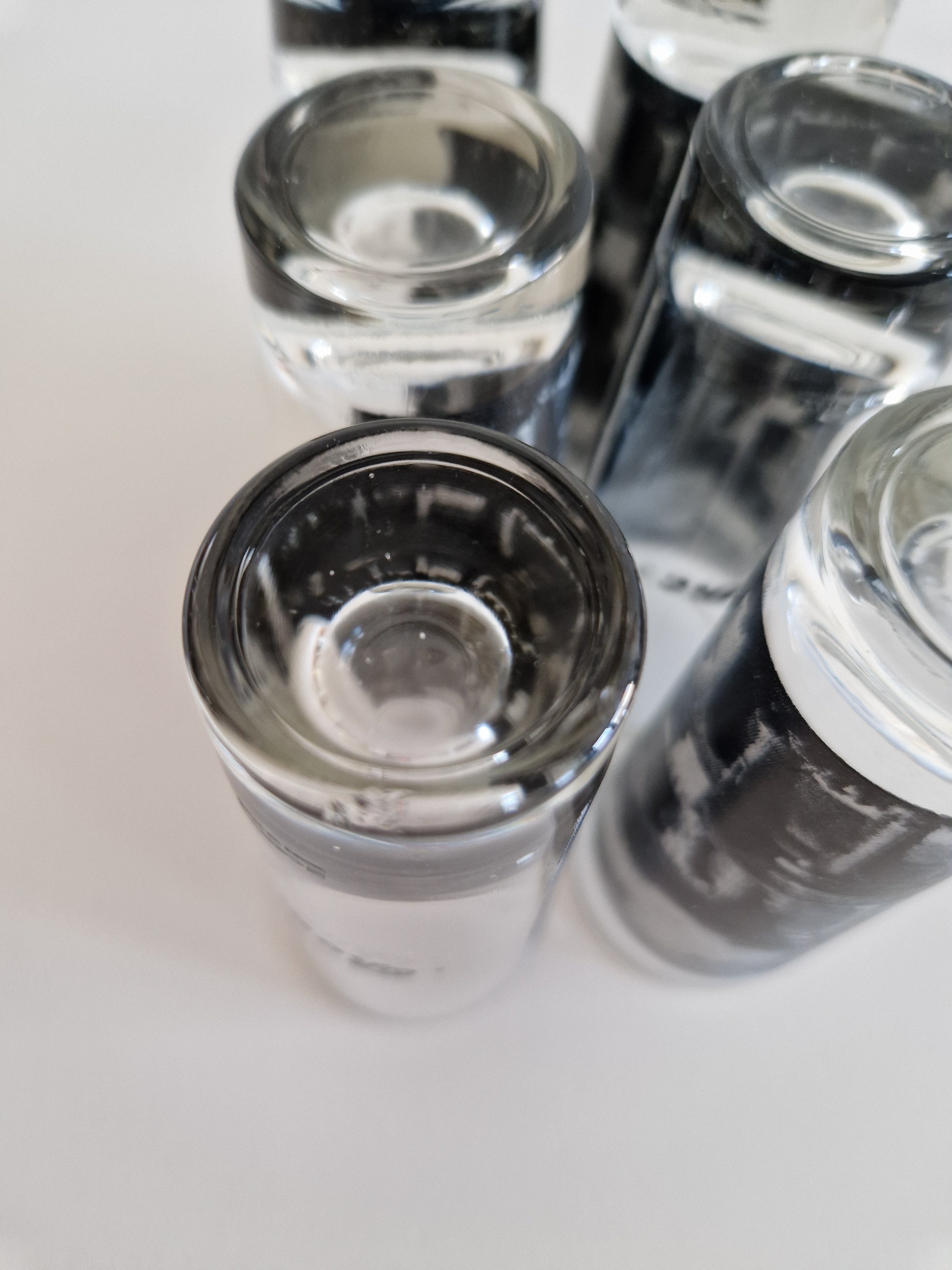 Lot de 6 verres à shot vintage Roma — Imprimé Colisée, Cerve Italie