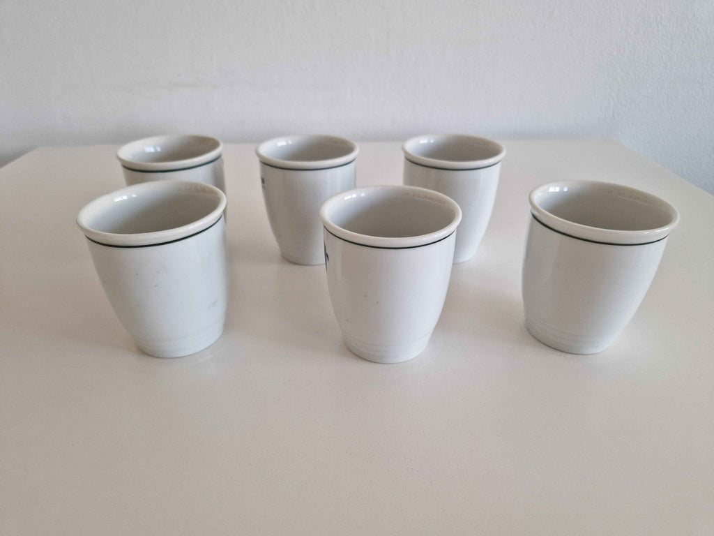 Authentic Vintage Porcelain Schnapps Cups Set – Hand-Painted Lilien Porzellan from Austria