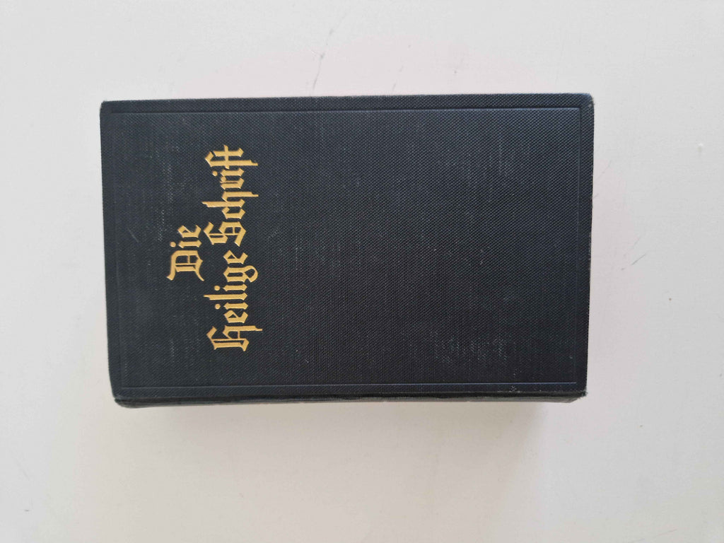 Antique German Bible Luther Translation Pocket Edition Wurttemberg Stuttgart 1936 Complete