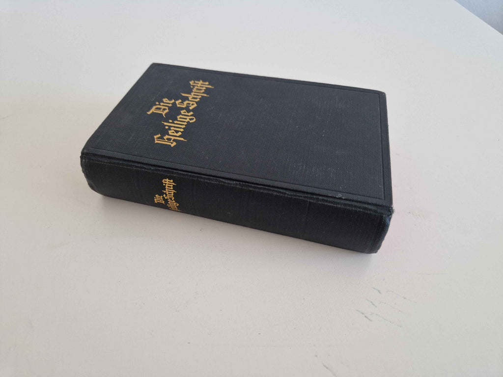 Antique German Bible Luther Translation Pocket Edition Wurttemberg Stuttgart 1936 Complete