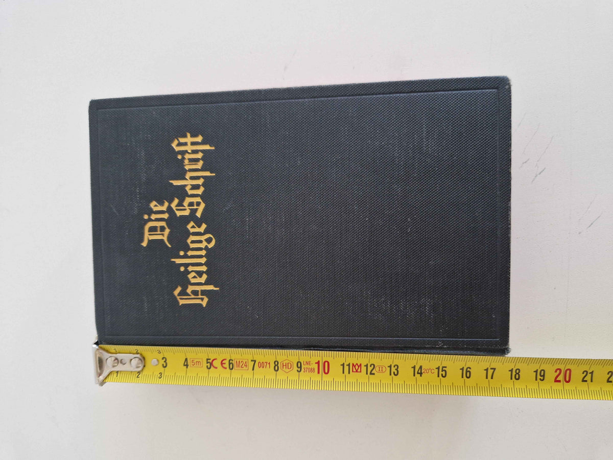 Antique German Bible Luther Translation Pocket Edition Wurttemberg Stuttgart 1936 Complete
