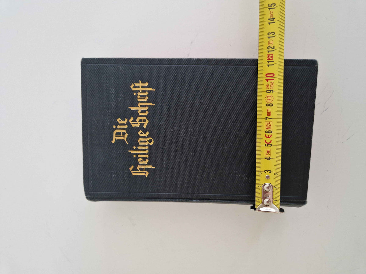 Antique German Bible Luther Translation Pocket Edition Wurttemberg Stuttgart 1936 Complete