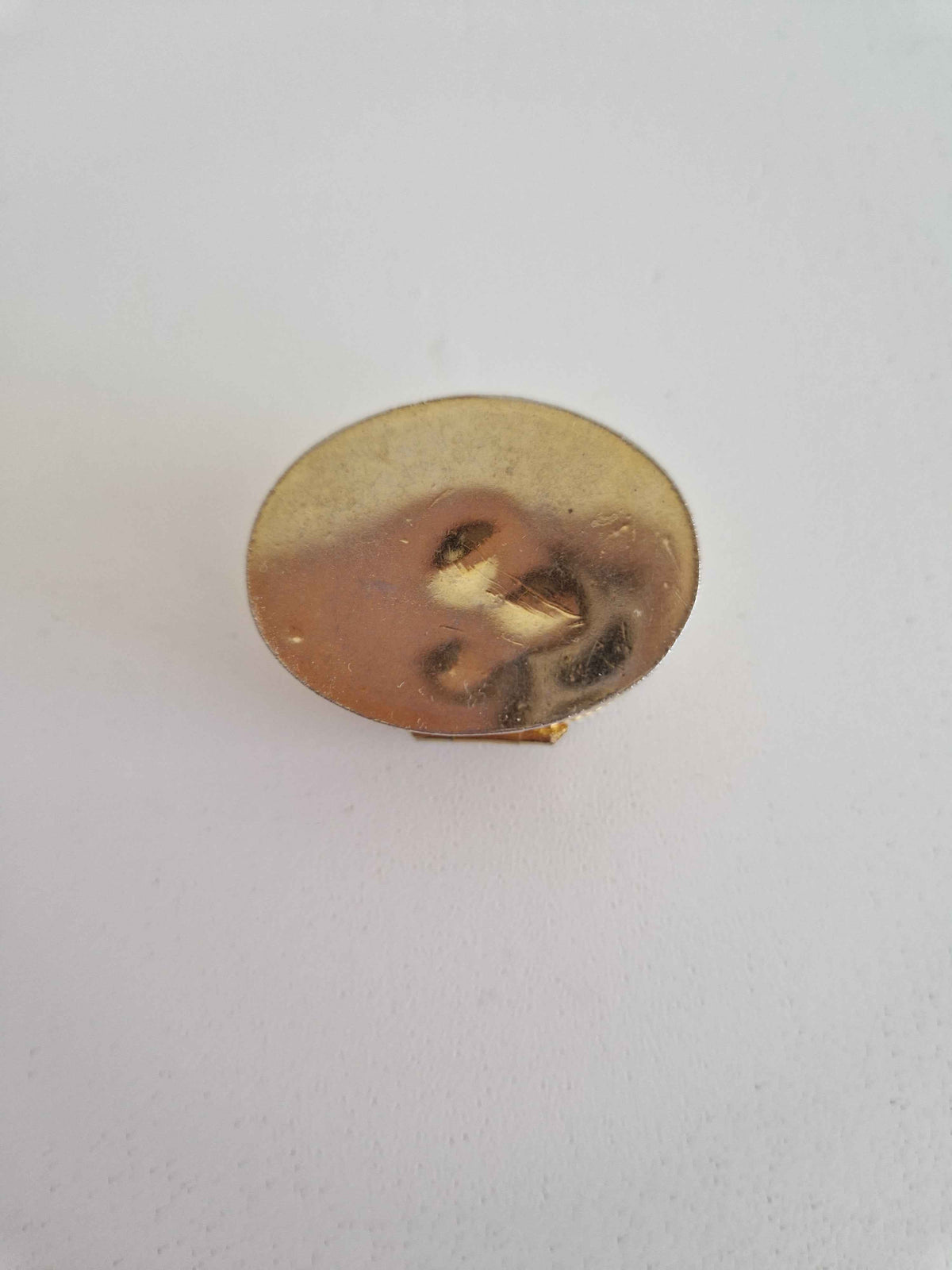 Exquisite Vintage Oval Pill Box with Fragonard Porcelain Lid and Pink Silk Interior