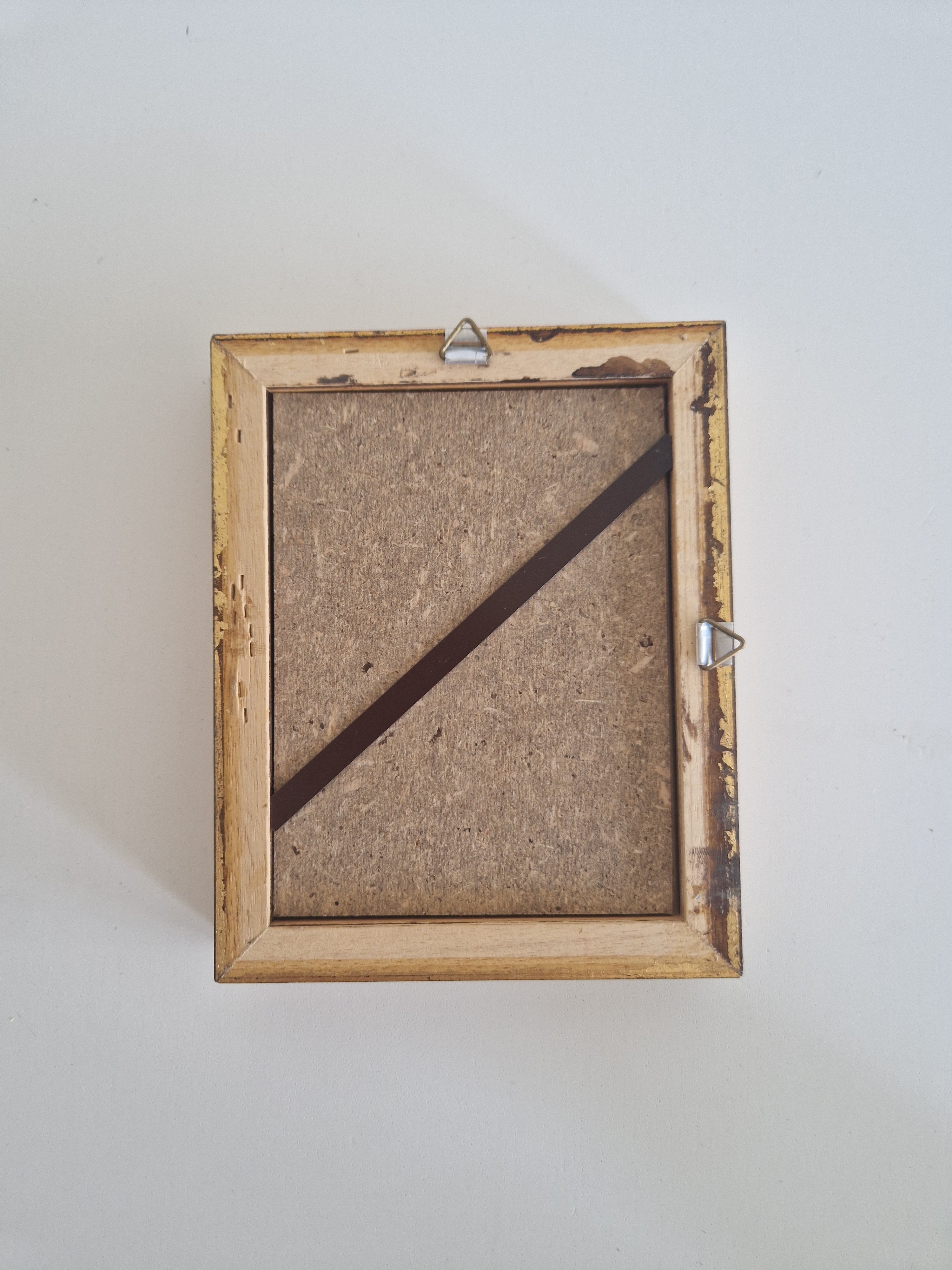 Cadre en bois doré et marron – Style vintage
