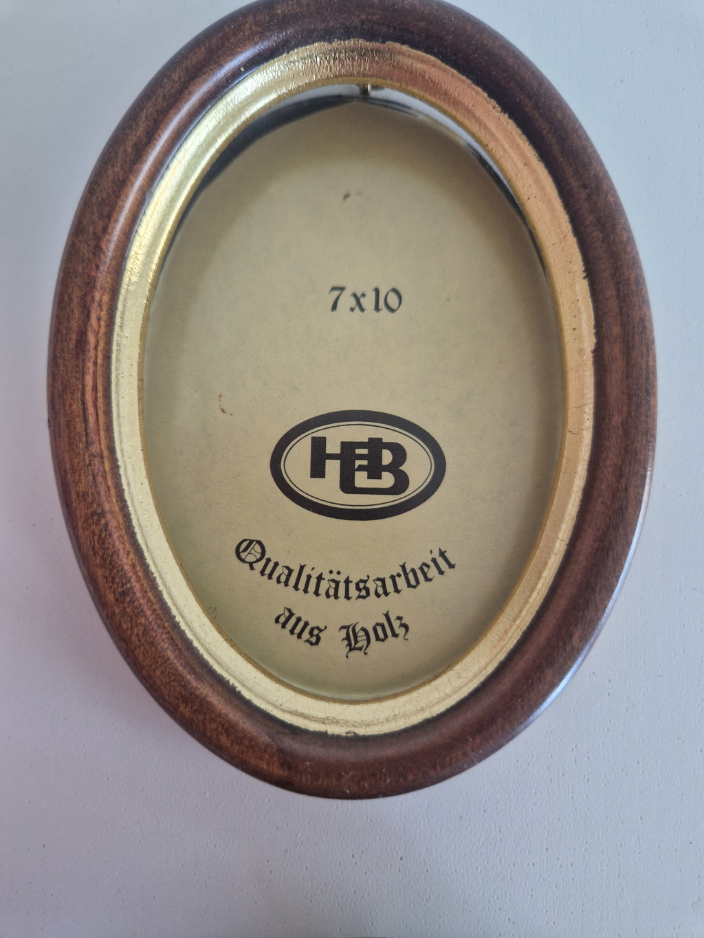 Set of Two Vintage Oval Wooden Frames – HEB Qualitätsarbeit aus Holz