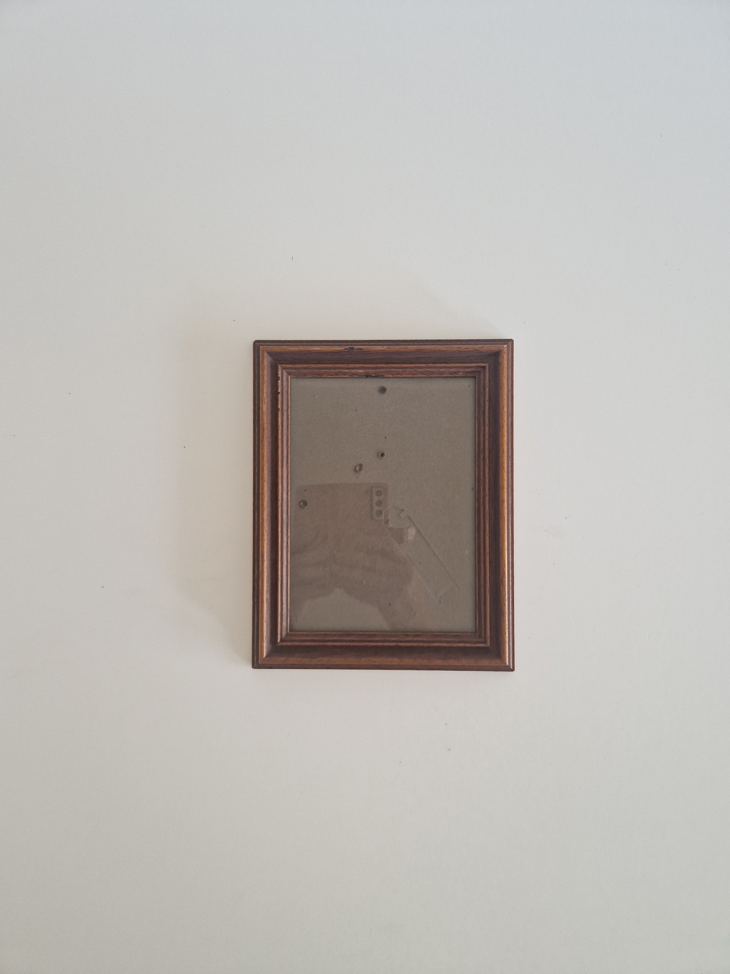 Cadre photo vintage en bois avec verre – À accrocher au mur ou à poser