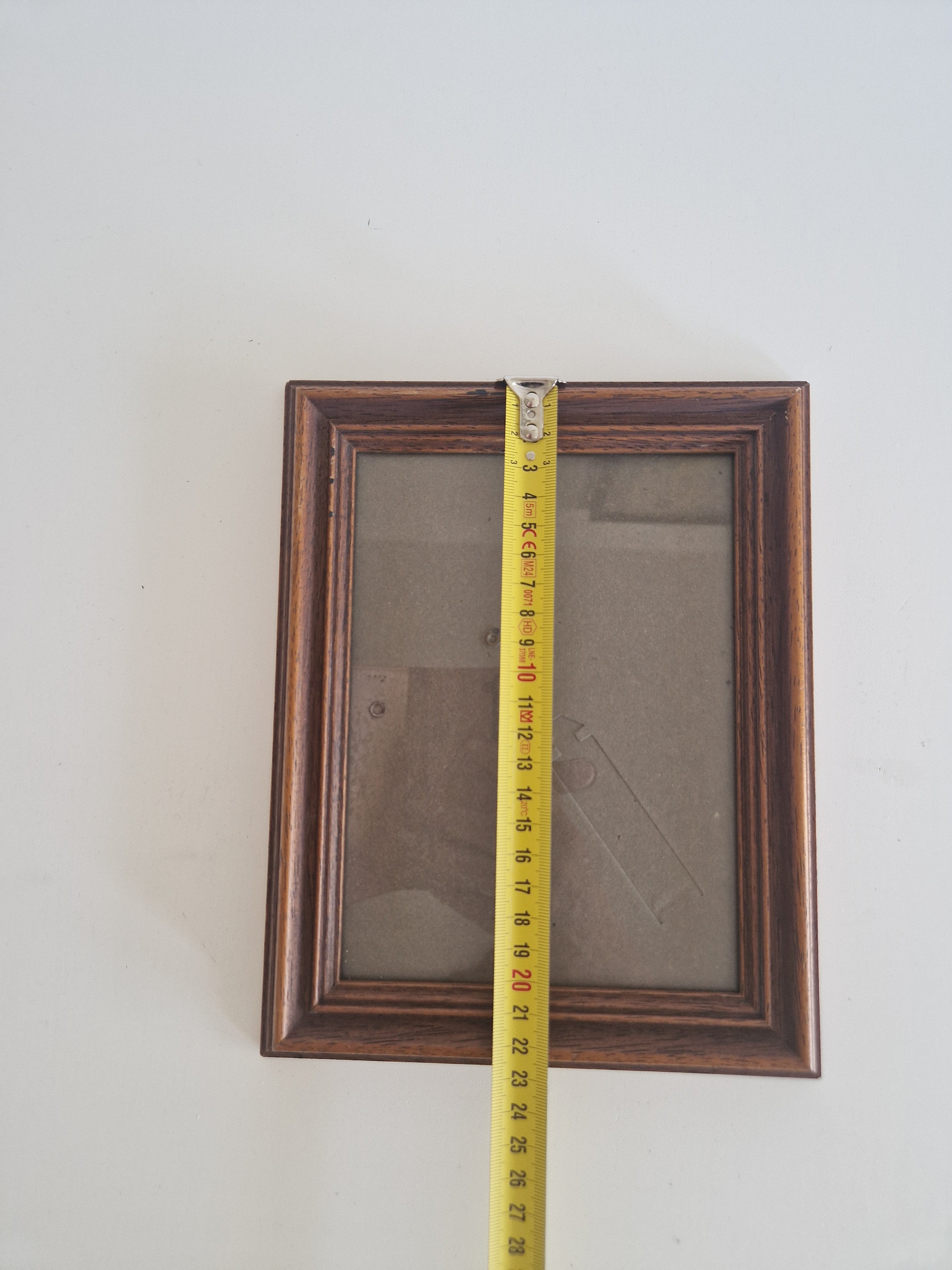 Cadre photo vintage en bois avec verre – À accrocher au mur ou à poser