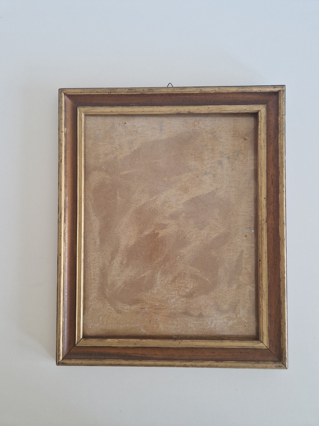 Cadre Photo Vintage en Bois avec Verre – Profil Moulé Marron et Doré