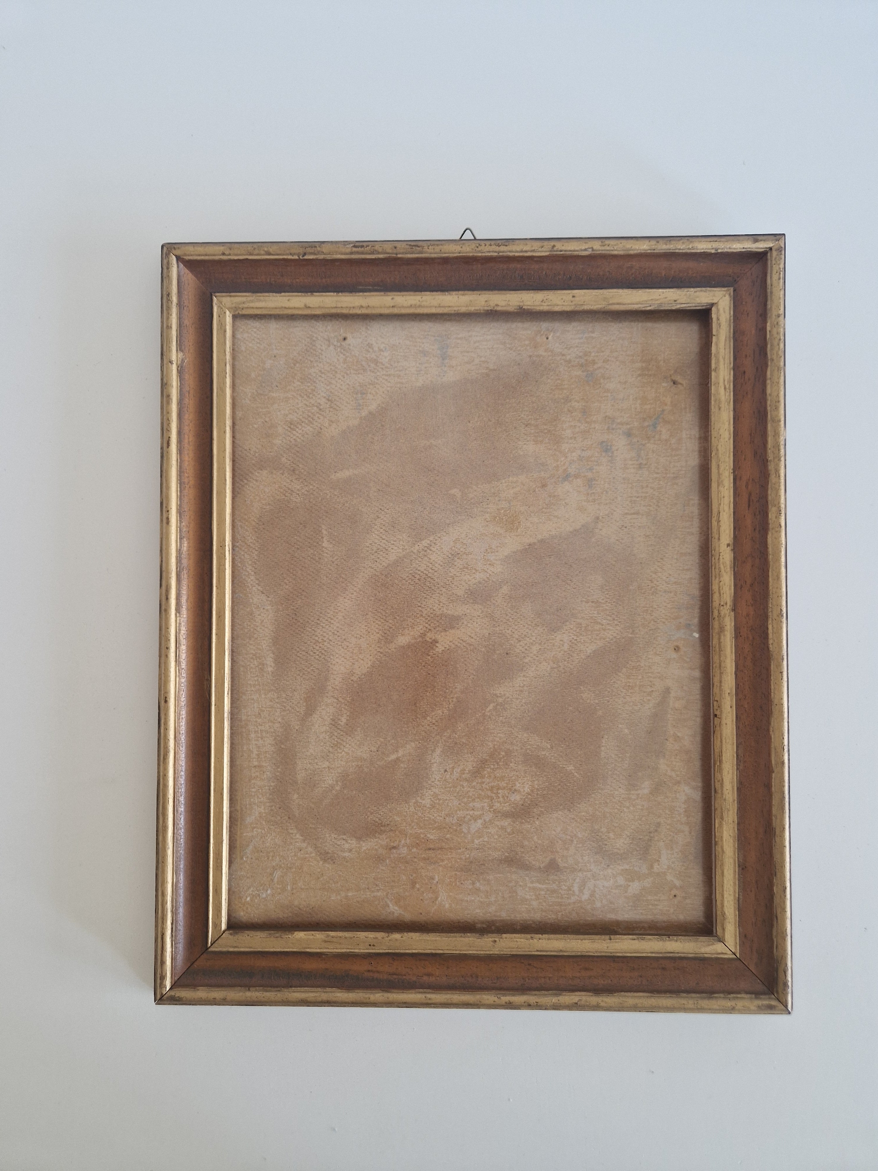 Cadre Photo Vintage en Bois avec Verre – Profil Moulé Marron et Doré