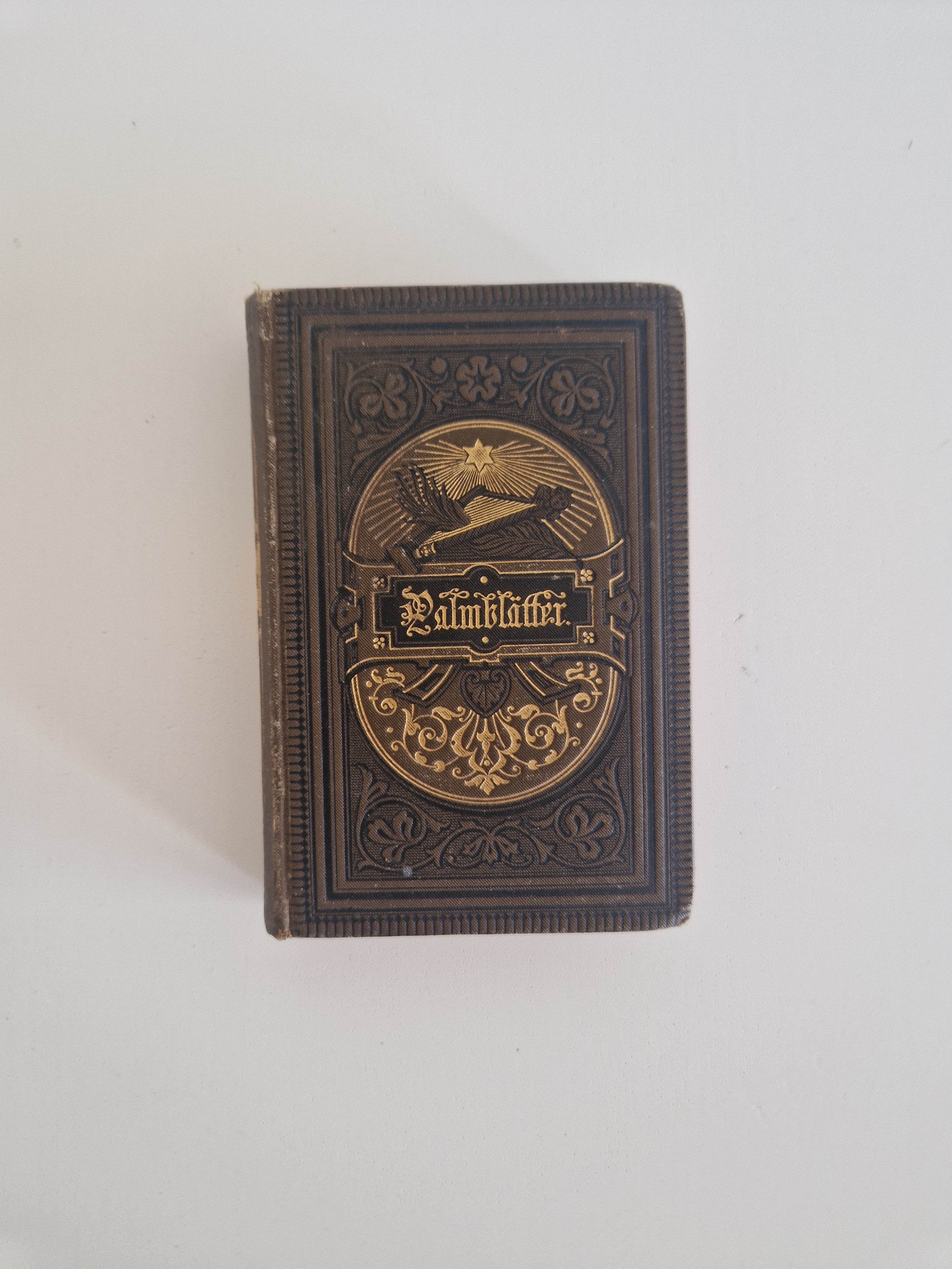 Palmblätter – Poésie dévotionnelle allemande ancienne, Stuttgart 1895, 114e édition, format de poche