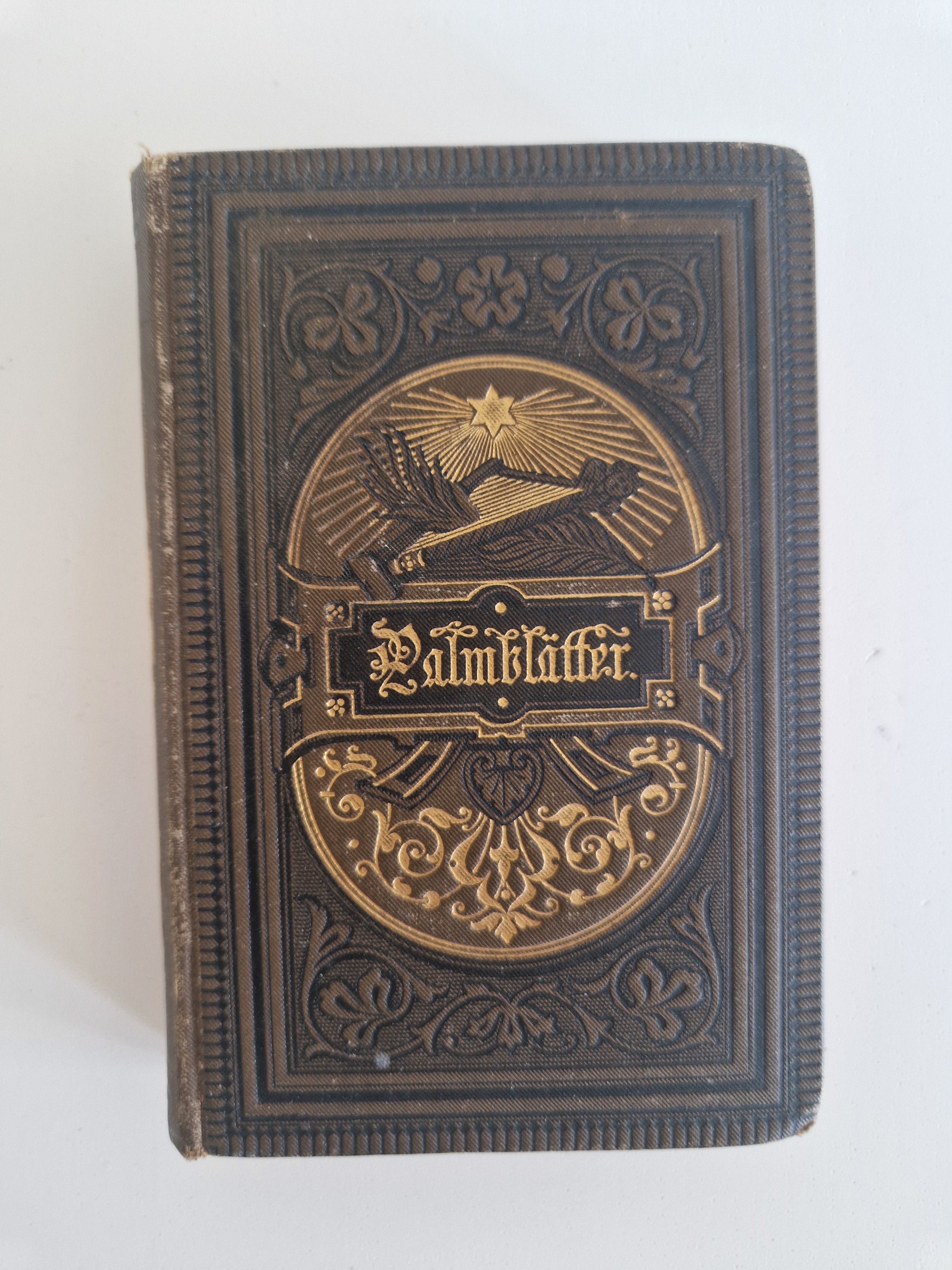 Palmblätter – Poésie dévotionnelle allemande ancienne, Stuttgart 1895, 114e édition, format de poche