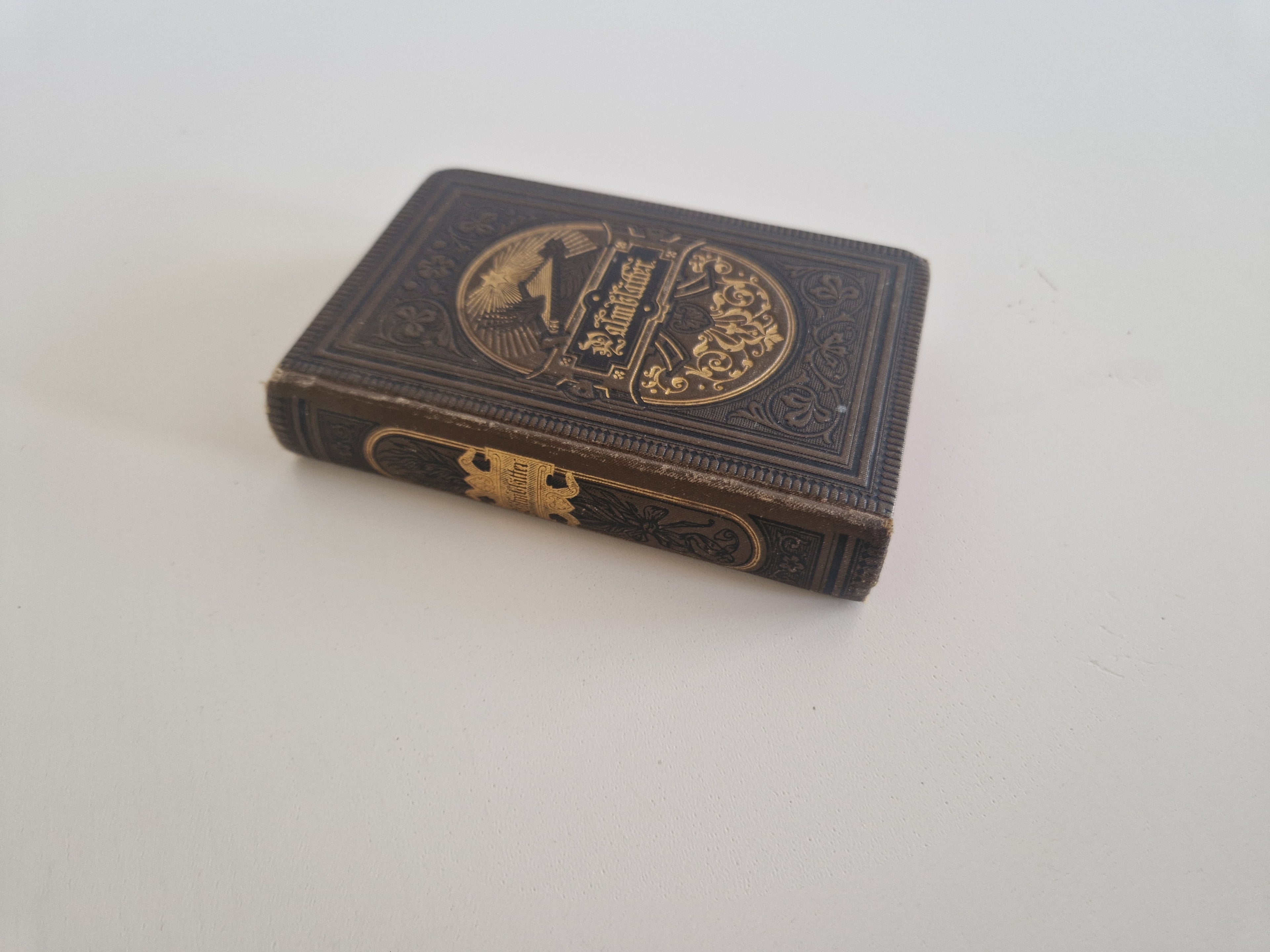 Palmblätter – Poésie dévotionnelle allemande ancienne, Stuttgart 1895, 114e édition, format de poche