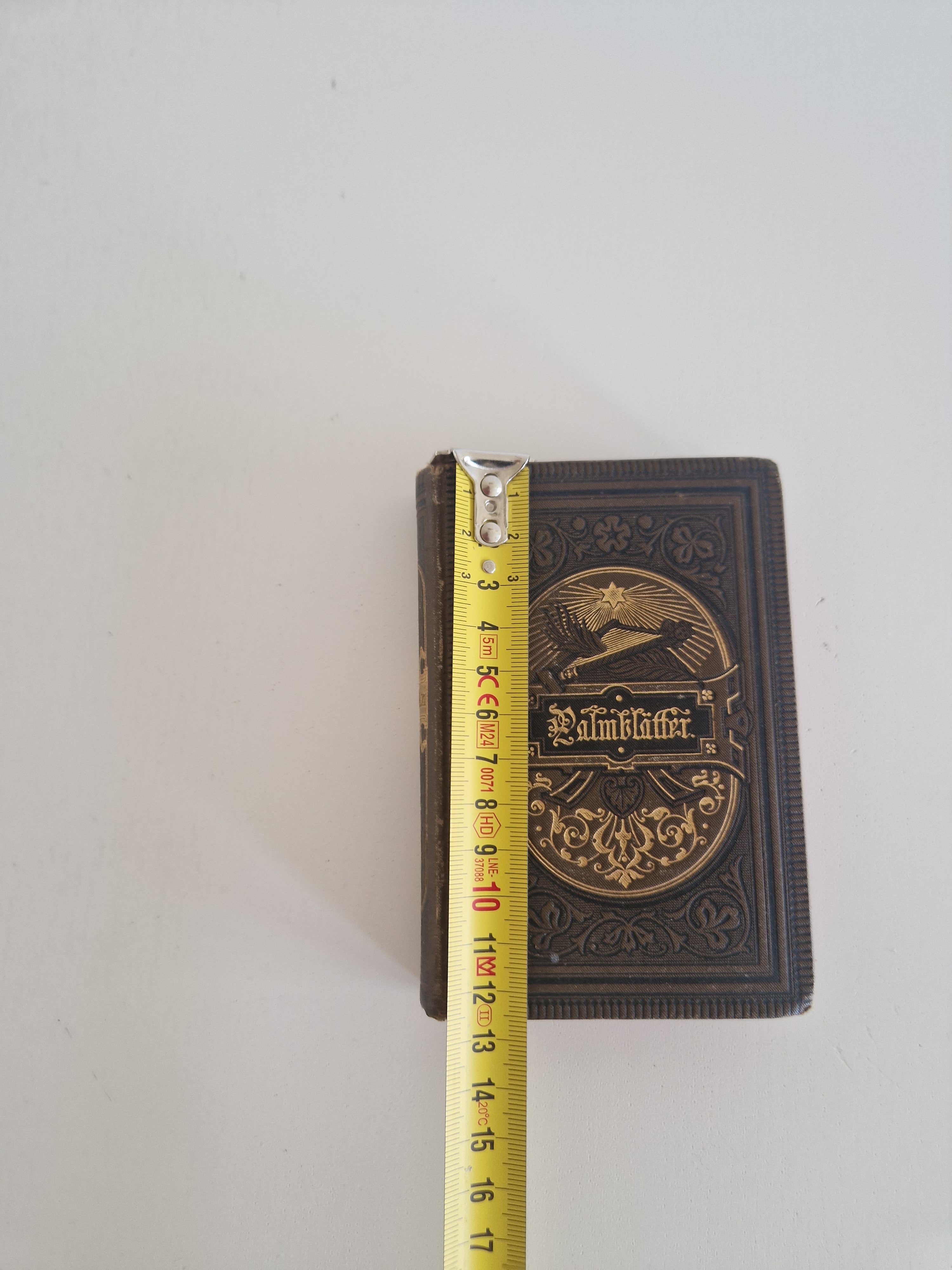 Palmblätter – Poésie dévotionnelle allemande ancienne, Stuttgart 1895, 114e édition, format de poche