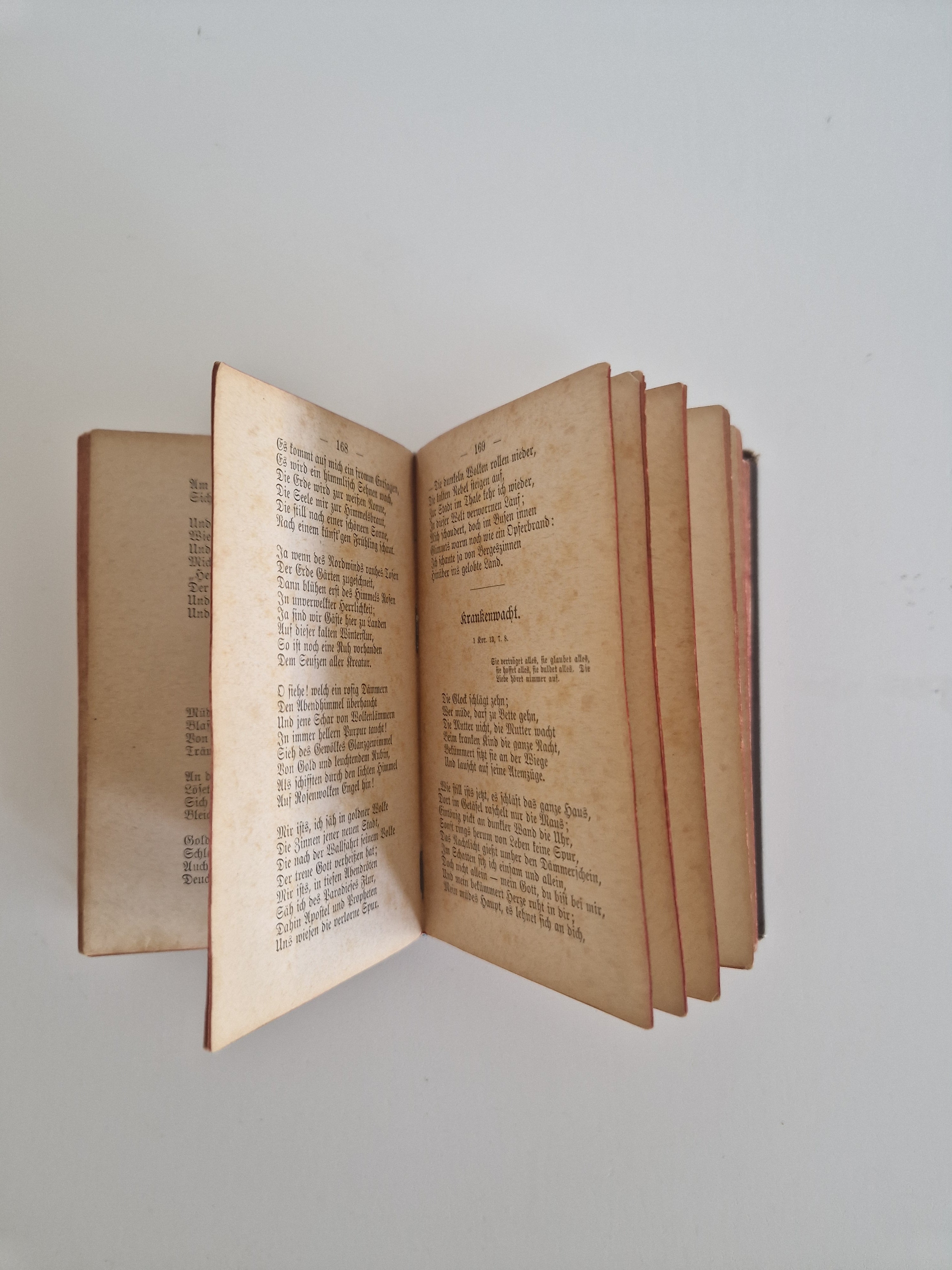 Palmblätter – Poésie dévotionnelle allemande ancienne, Stuttgart 1895, 114e édition, format de poche